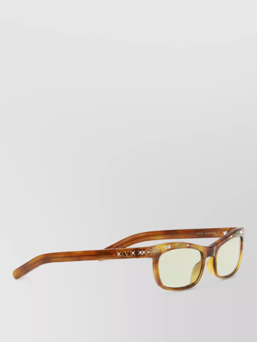 Valentino Garavani Rectangular Acetate Sunglasses