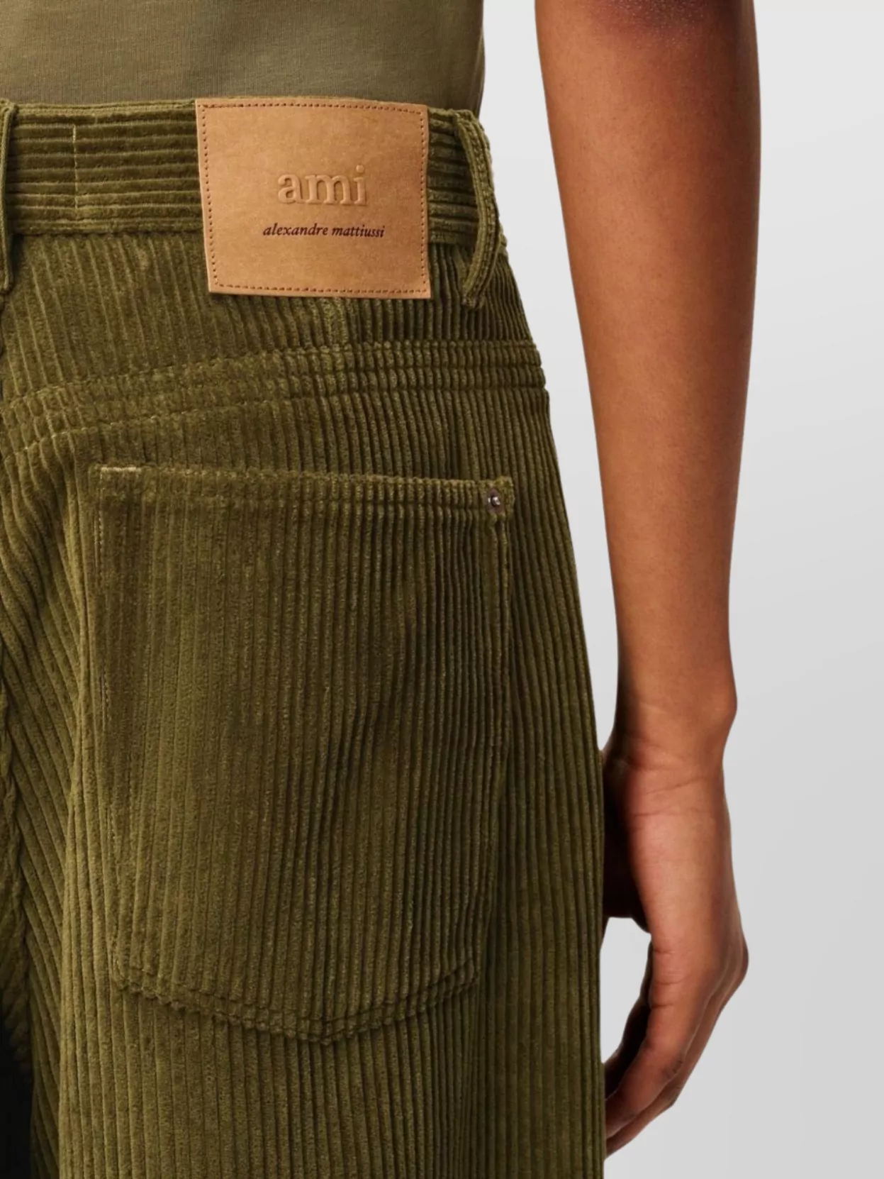 Ami Paris Trousers Corduroy Back Pockets