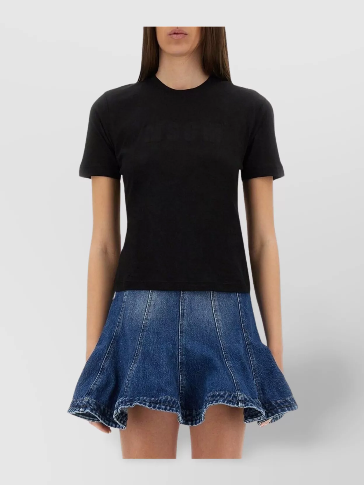 Msgm Slim Fit Crew Neck T-Shirt