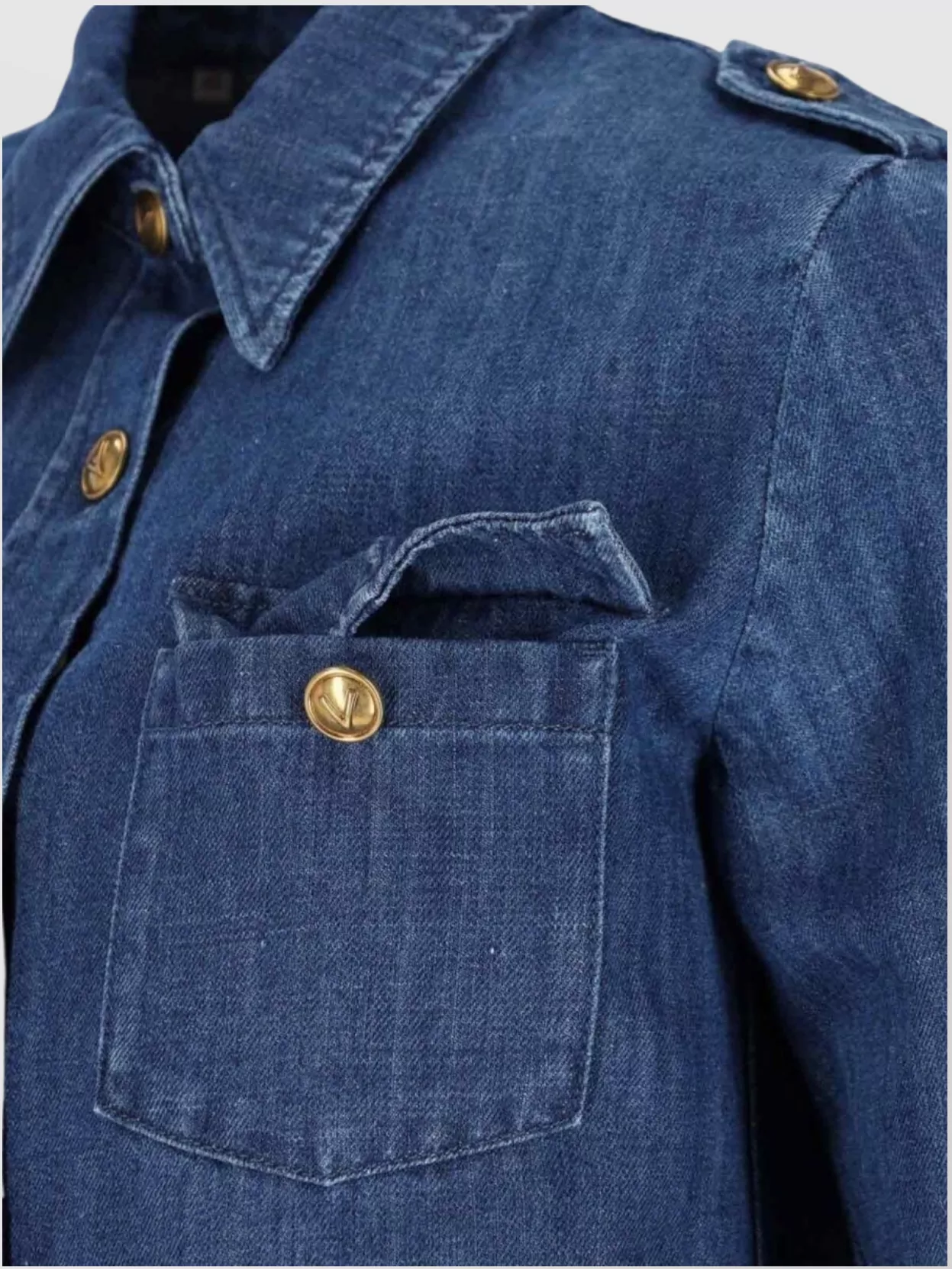Shop Valentino Casual Shirt With Chest Pockets And Epaulettes