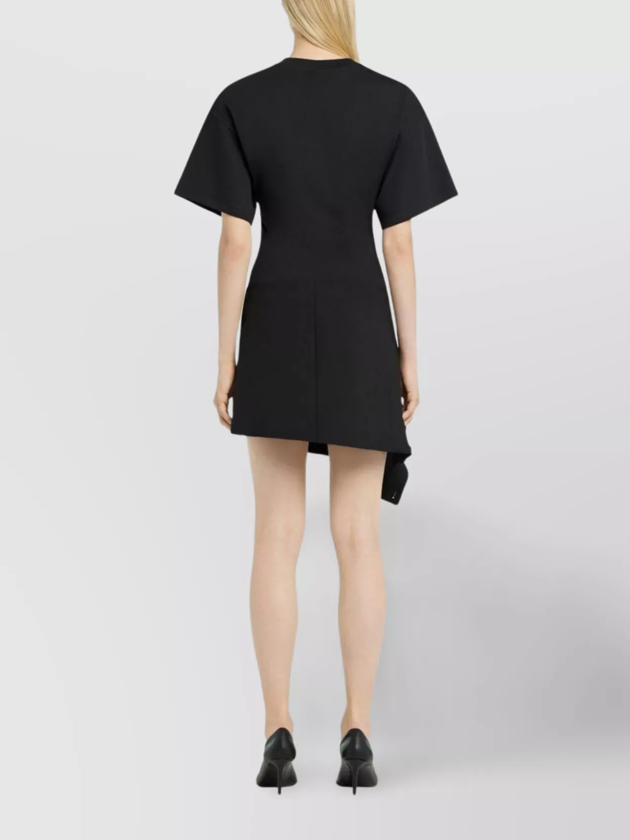 Shop Courrèges Cotton Logo T-shirt Belted Waist