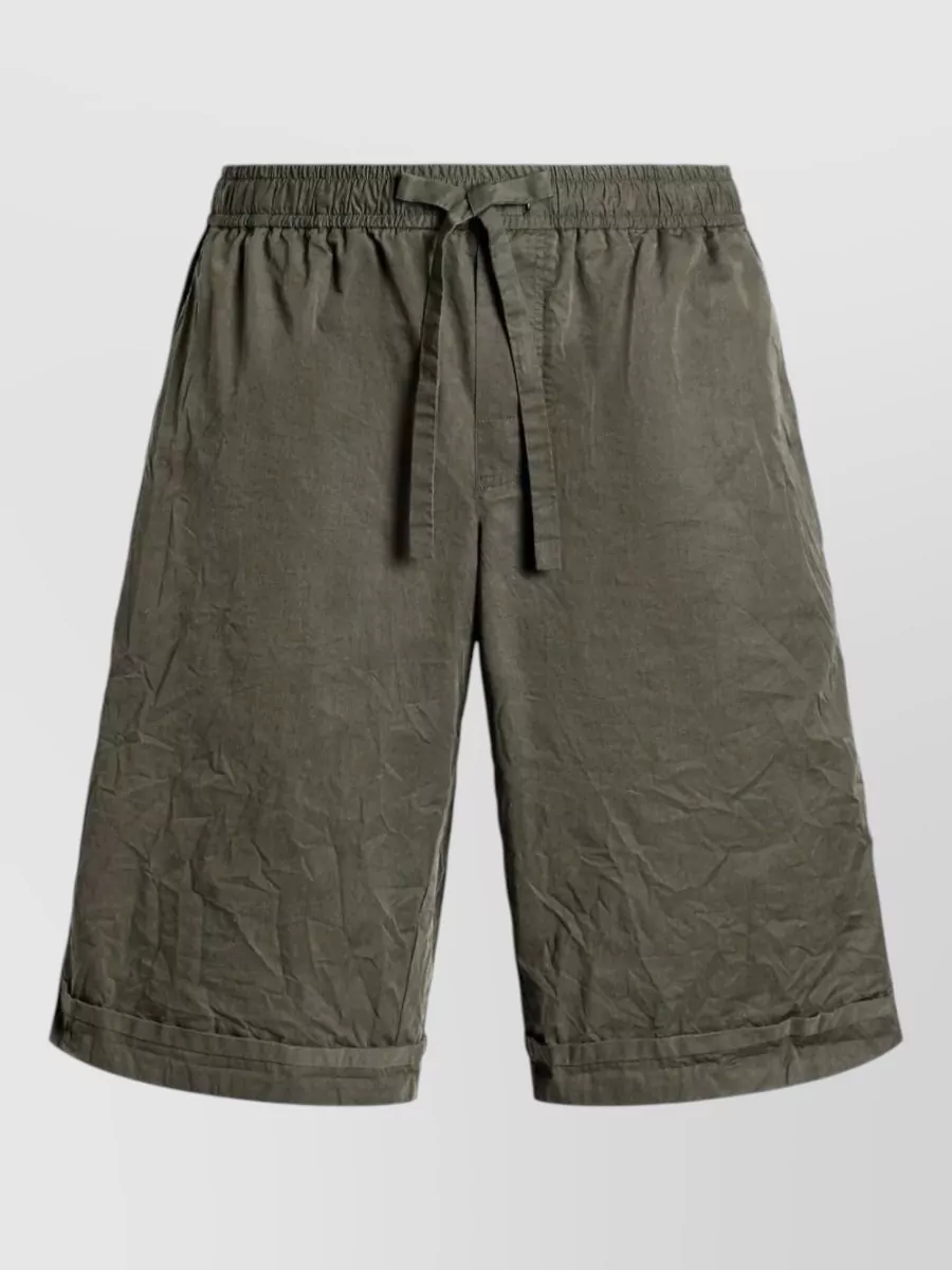Dolce&Gabbana Fringed Cotton Cargo Shorts