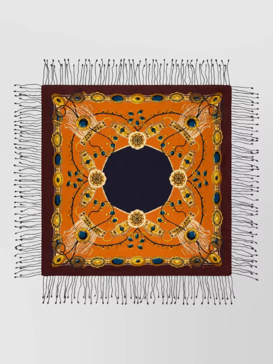 Etro silk printed scarf