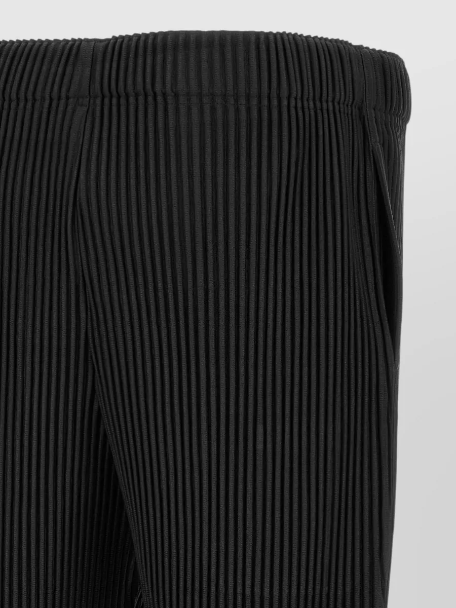 Homme Plisse Issey Miyake Pleated Tapered Cropped Trousers