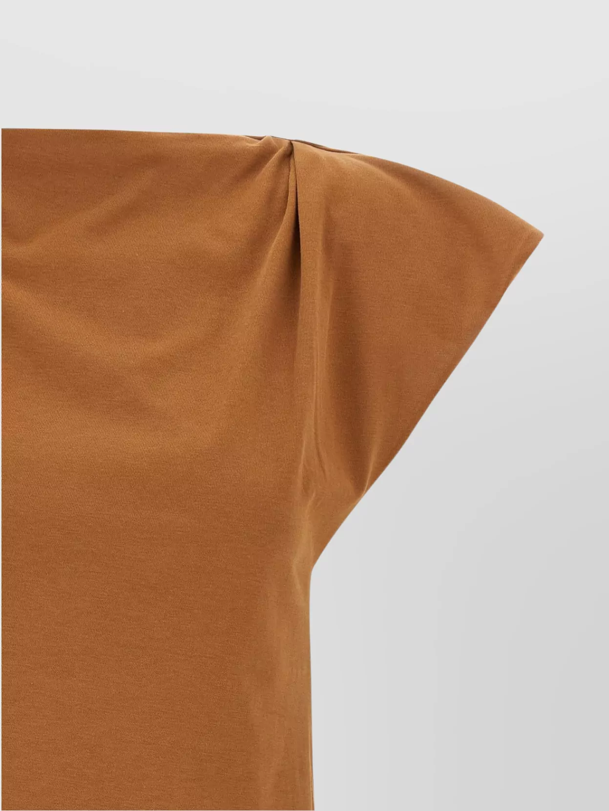 Isabel Marant Sebani Asymmetric Cotton T-shirt In Brown