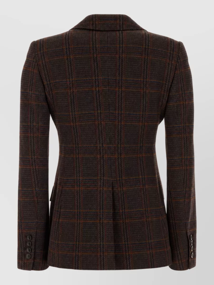 Max Mara Embroidered Virgin Wool Blend Blazer