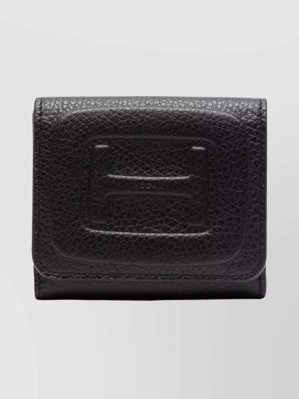 Hogan Textured Leather Purses And Cardholders Collection In Black