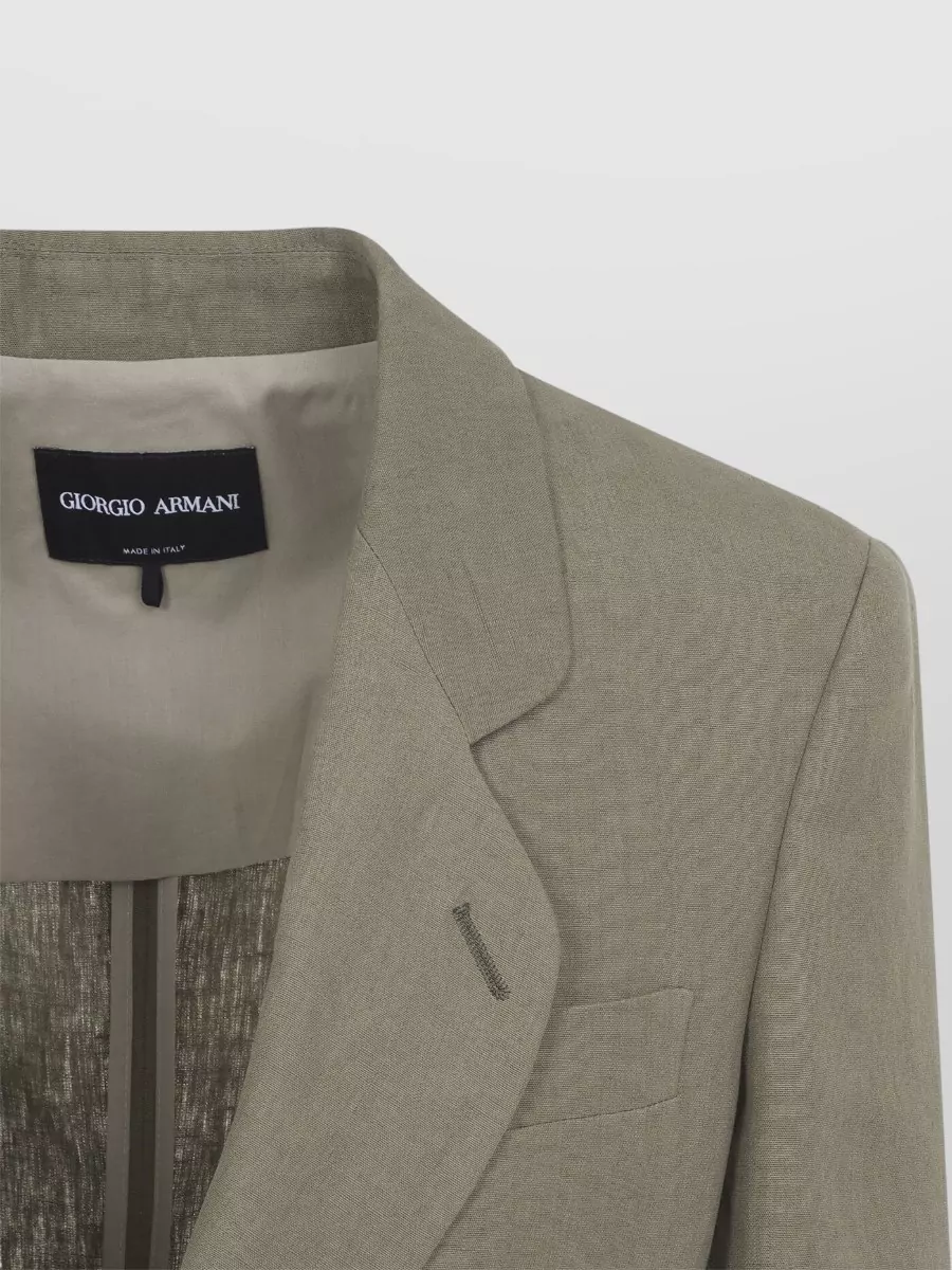 Giorgio Armani Tailored Blazer Jacket Back Vent Notched Lapel