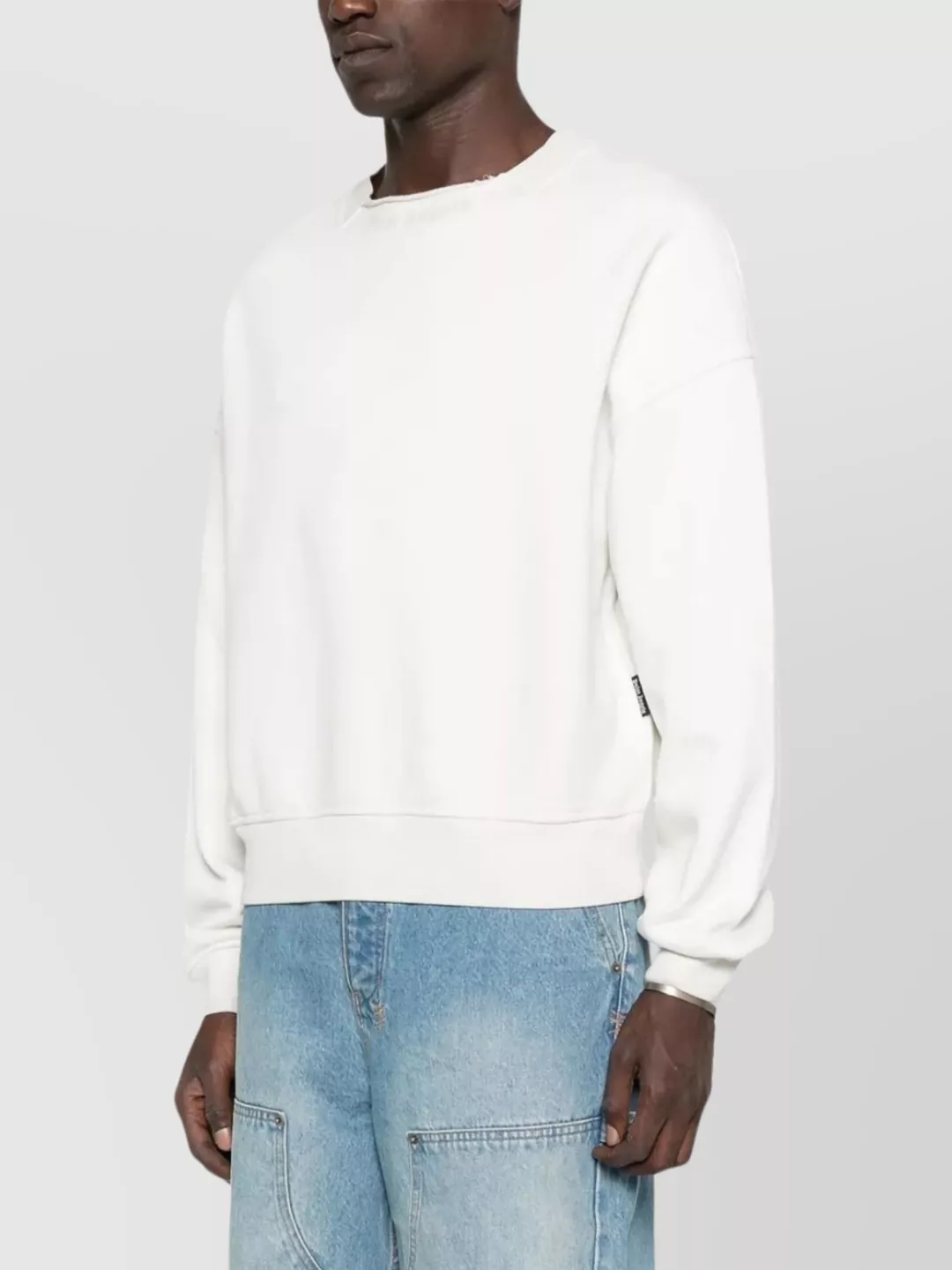 Palm Angels Loose Collar Crew Sweater Logo