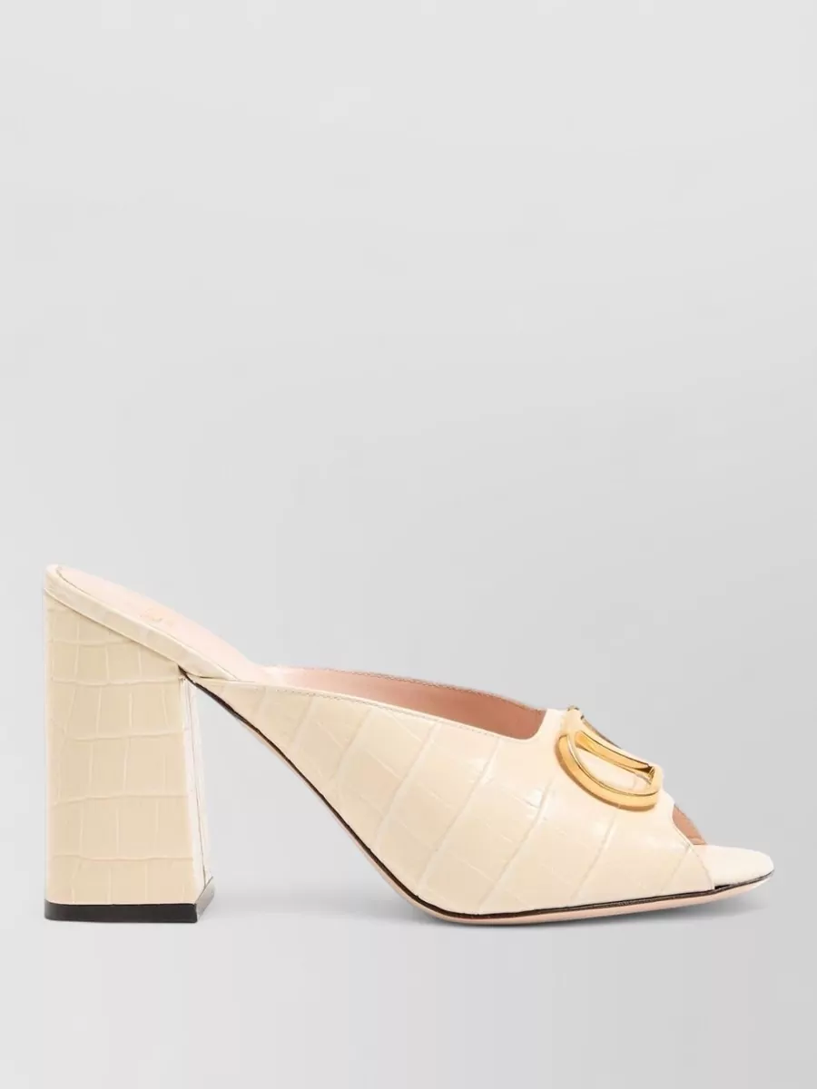 Valentino Garavani Leather High-Heel Mules