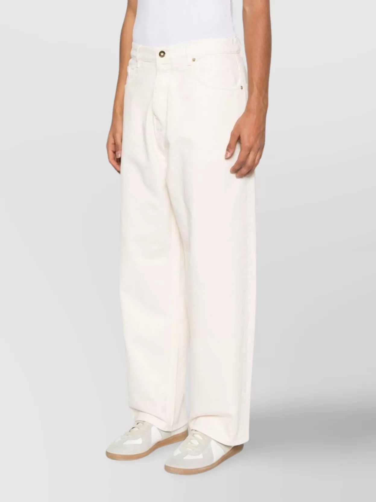 Drôle De Monsieur Wide-Leg Embroidered Detail Trousers