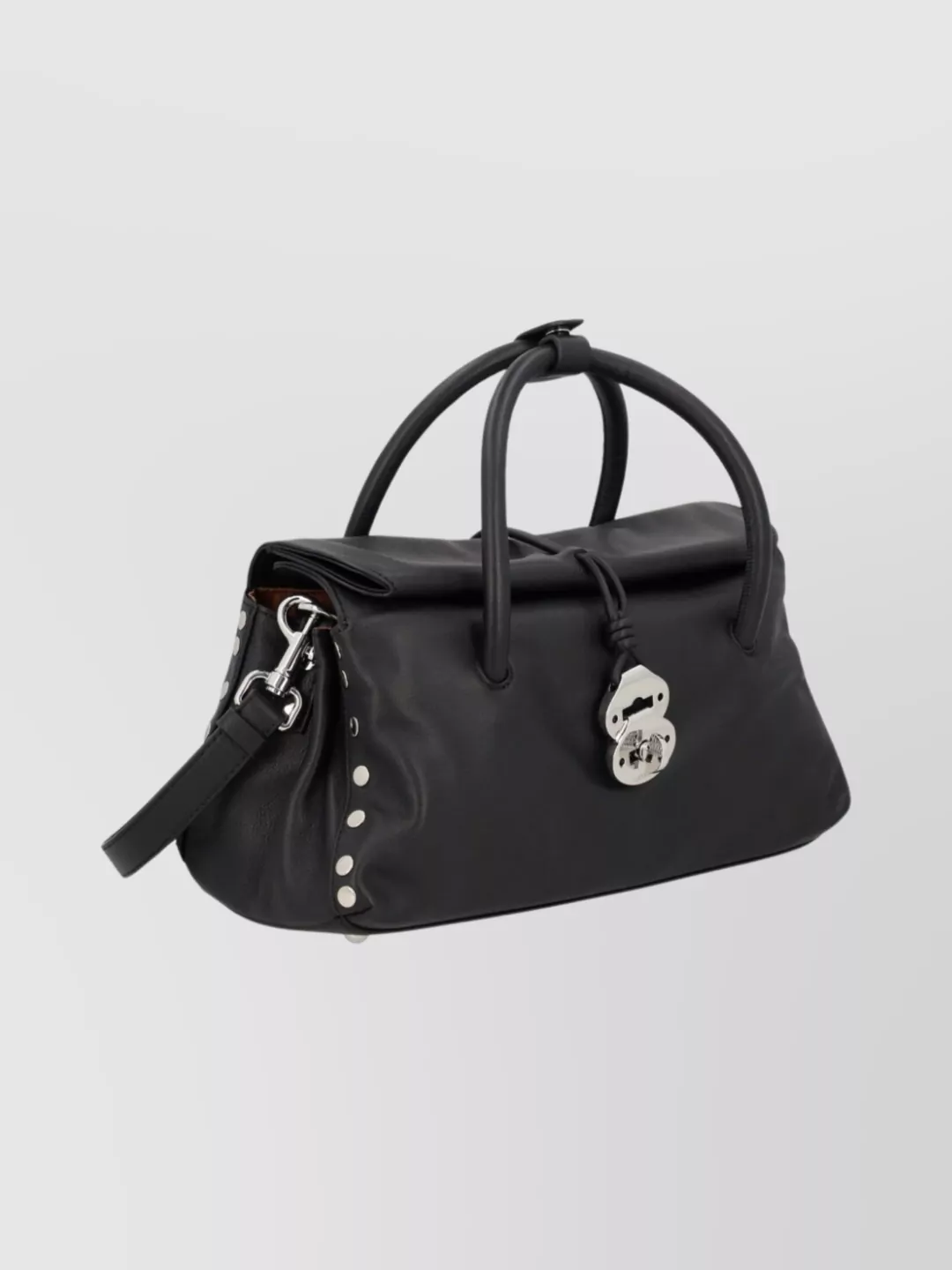 Zanellato Chic Shoulder Bag Featuring Studded Accents