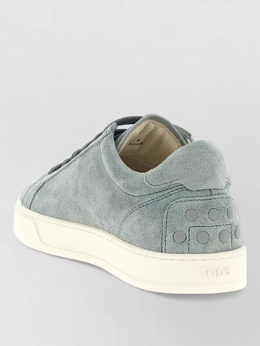 Tod's Cassetta Sneakers Round Toe Rubber Sole