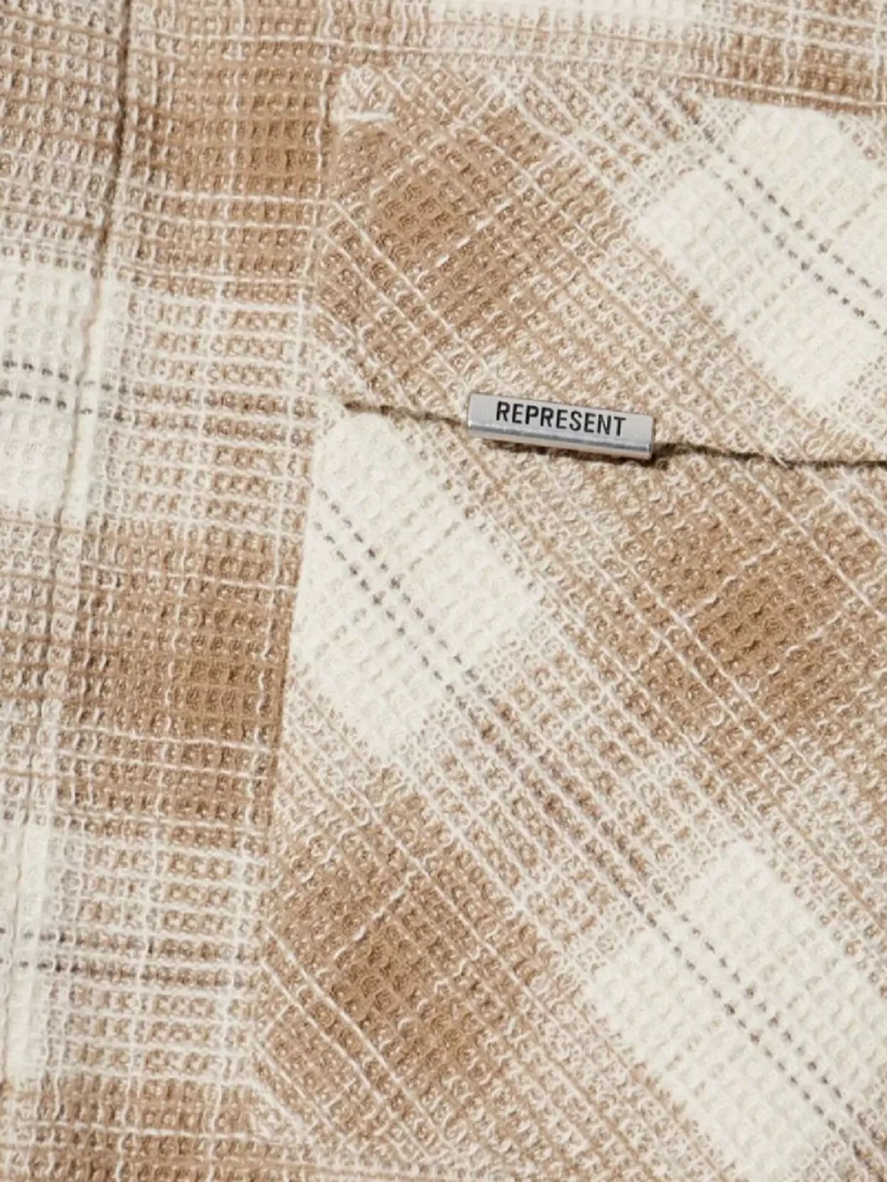 Represent Checked Flannel Shirt Featuring Pockets