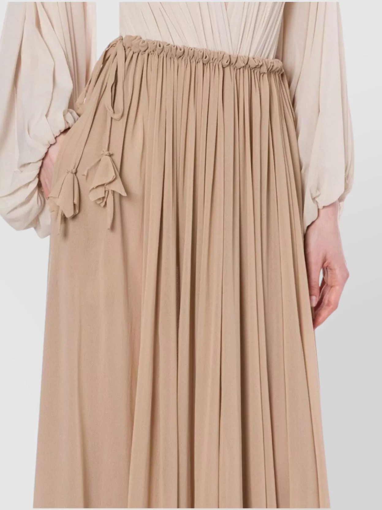 Philosophy Bow Maxi Skirts Elastic Waistband