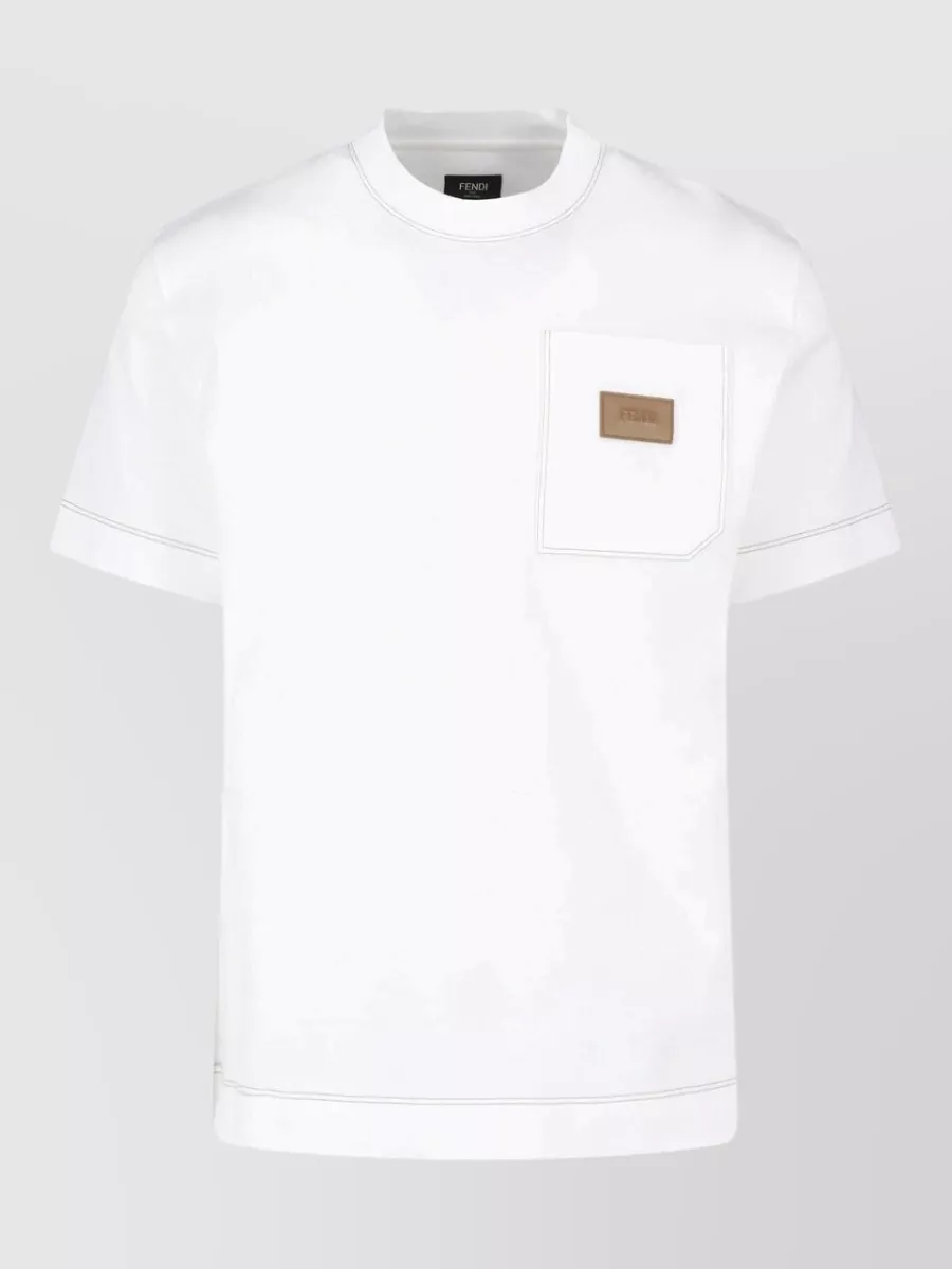 Fendi Cotton short-sleeve crew-neck t-shirt