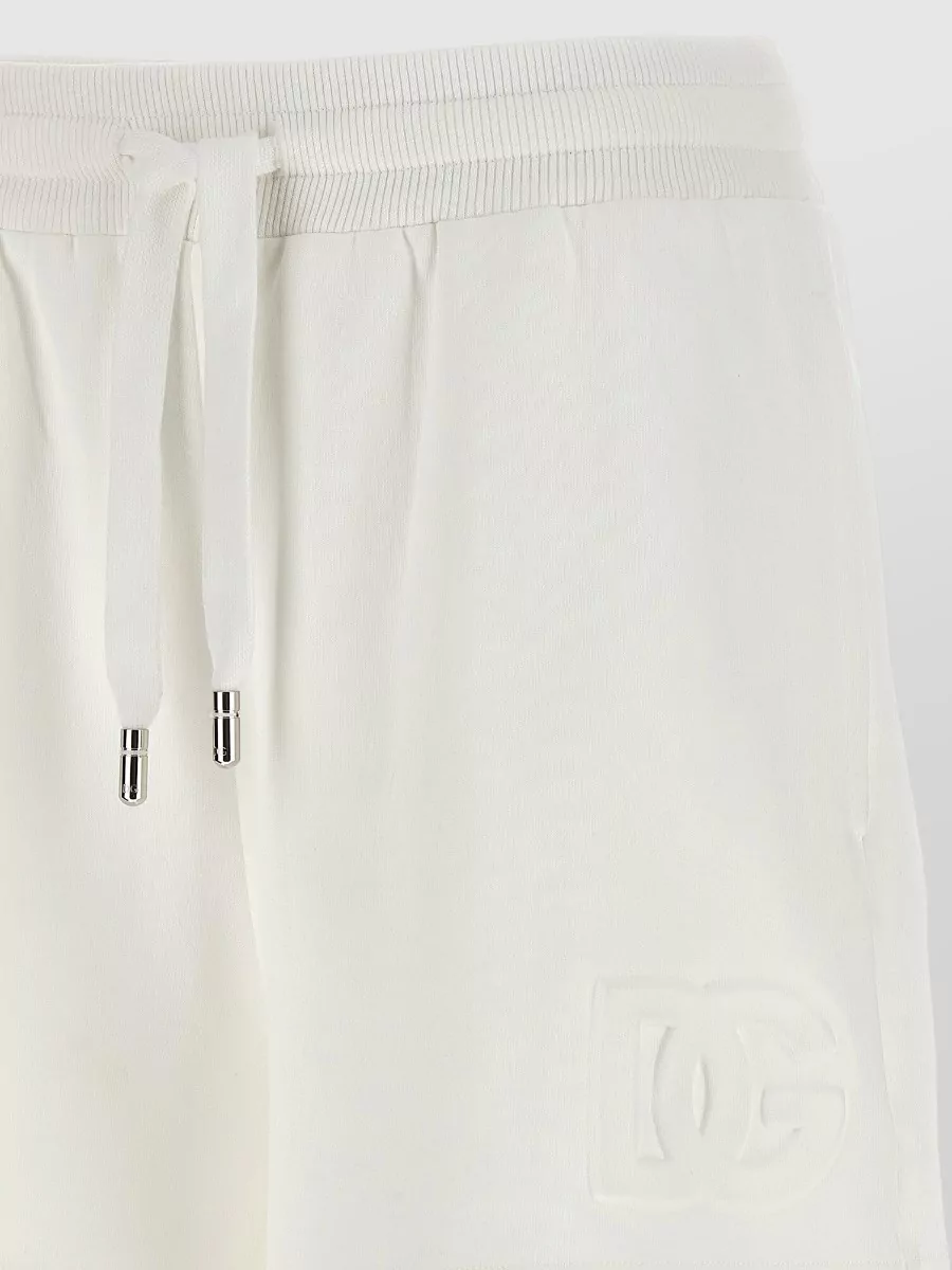 Dolce&Gabbana Cotton Fleece Wide-Leg Shorts