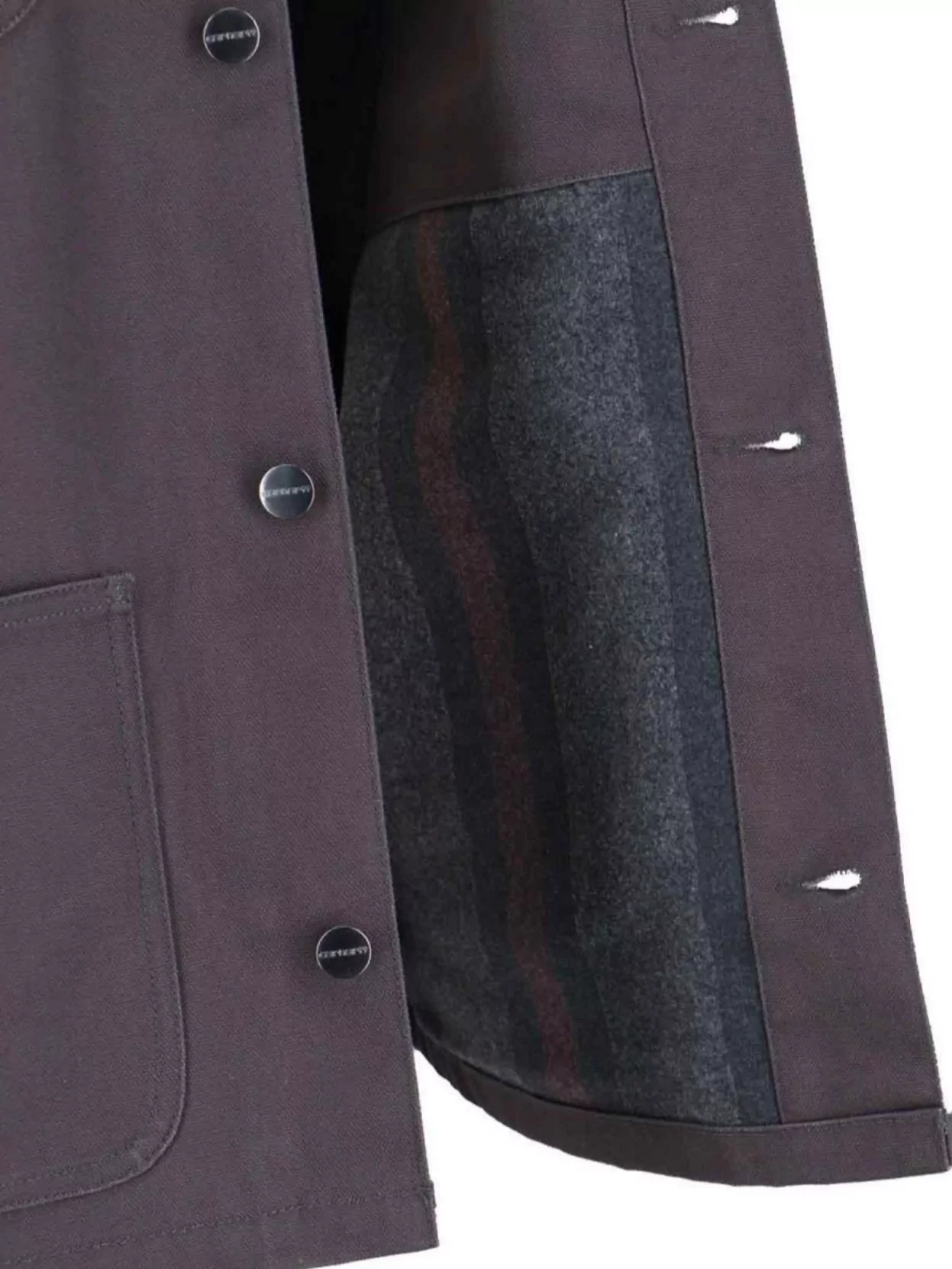 Carhartt Wip Collared Neck Jacket With Long Sleeves And Pockets