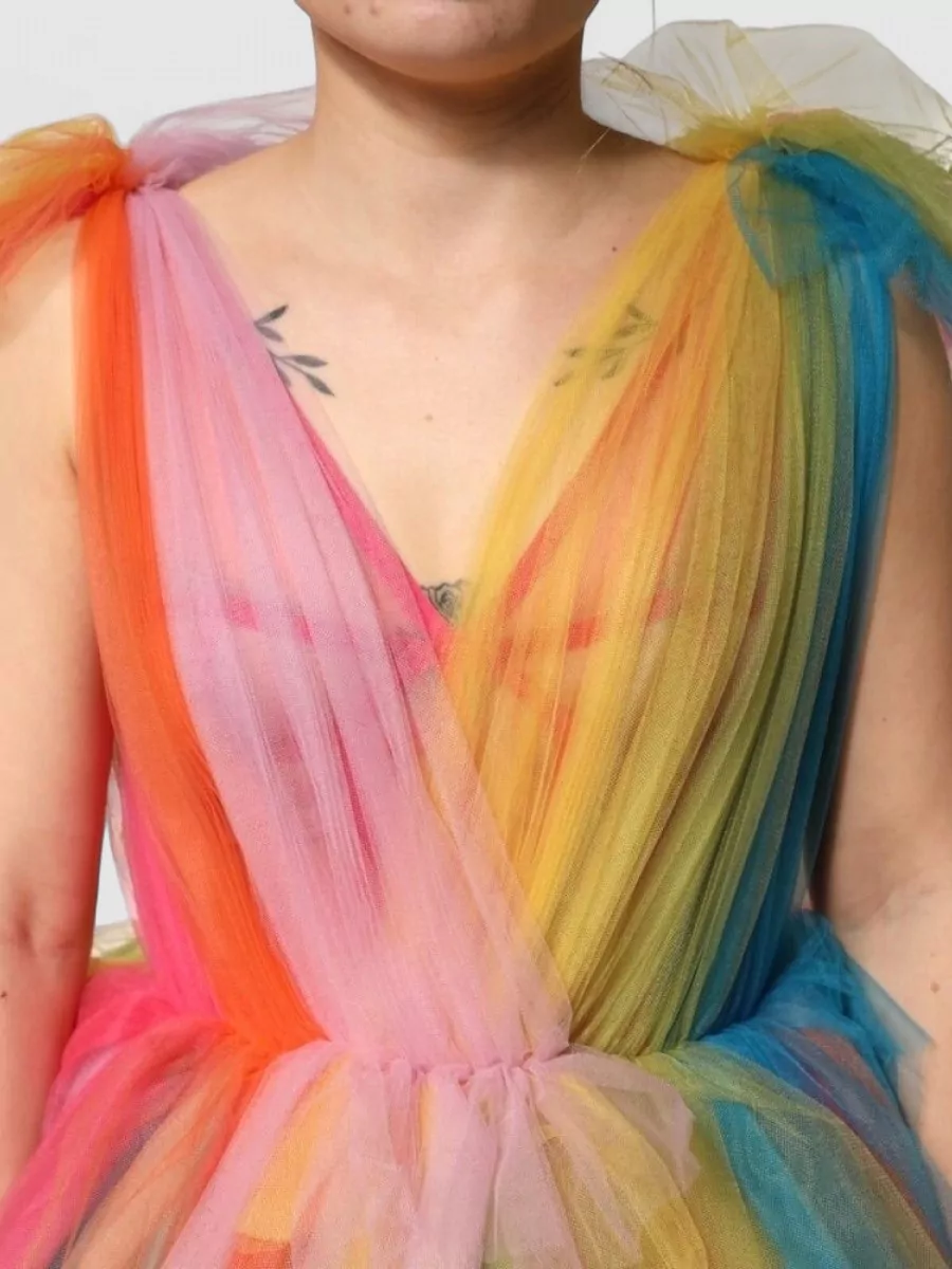 Dolce&Gabbana Tiered Tulle Midi Dress