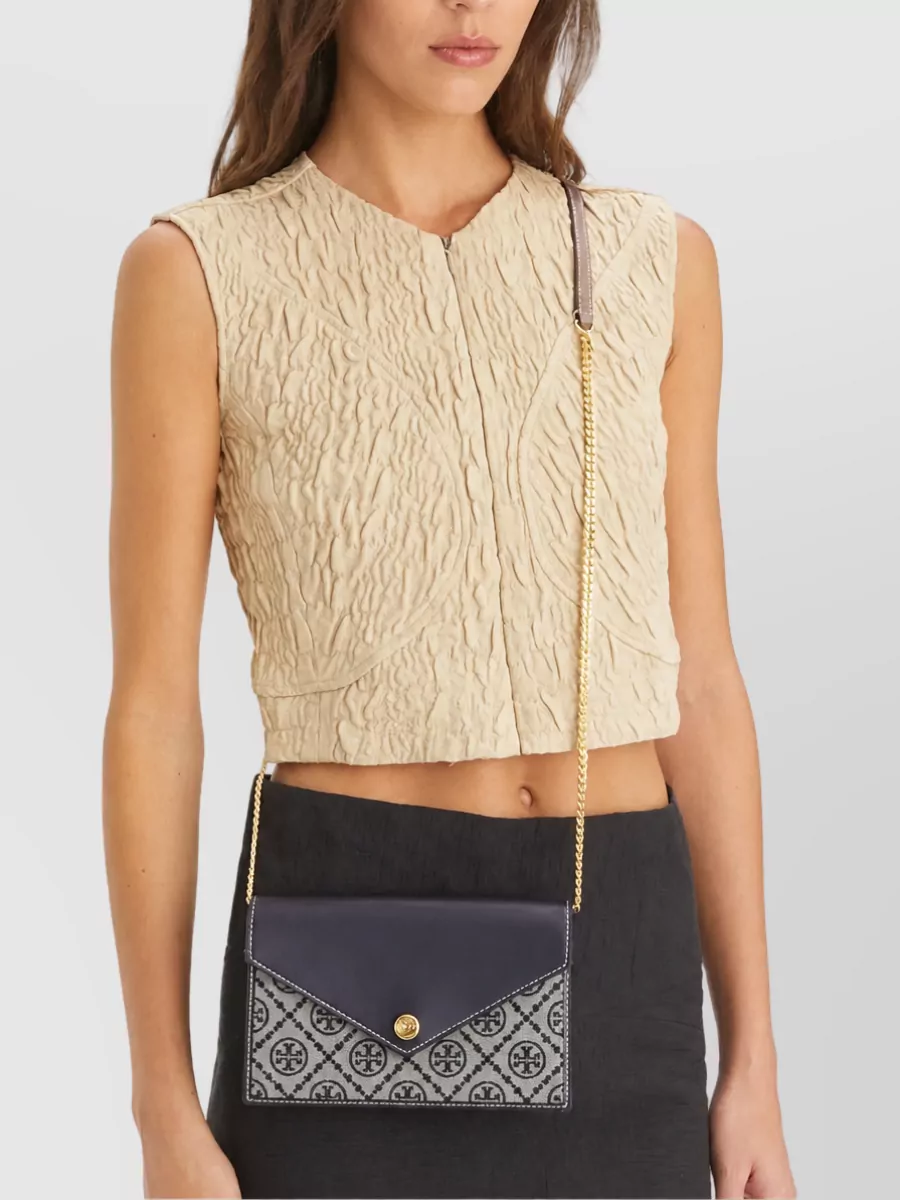 Tory Burch T Monogram Leather Cross-Body Bag