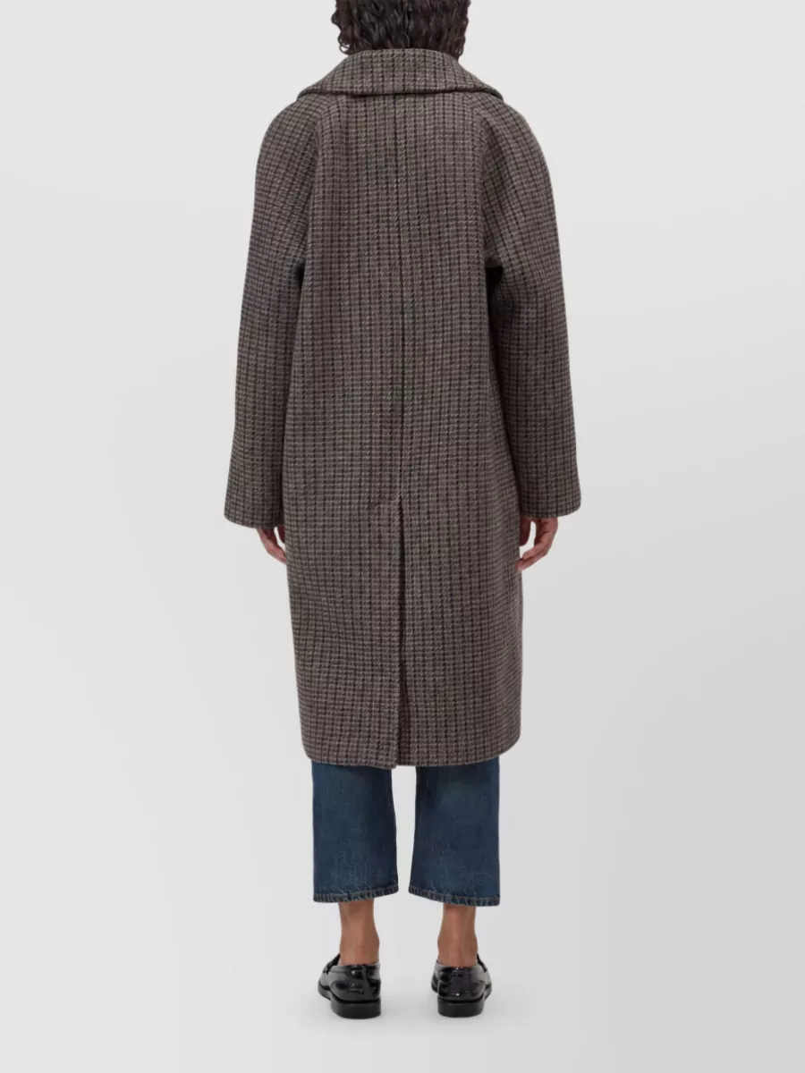 Closed Checked Double-Breasted Wool Coat