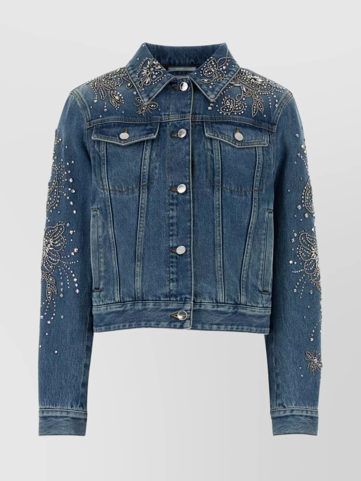 Gucci Stylish Denim Outerwear With Pockets And Sleeves In Blue