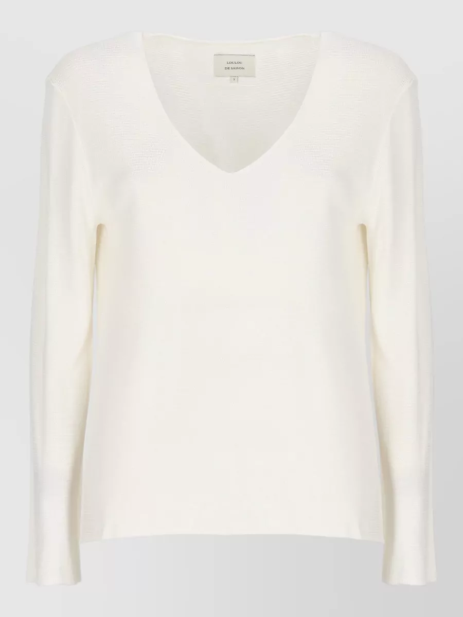 Loulou Studio v-neck long-sleeve sweater