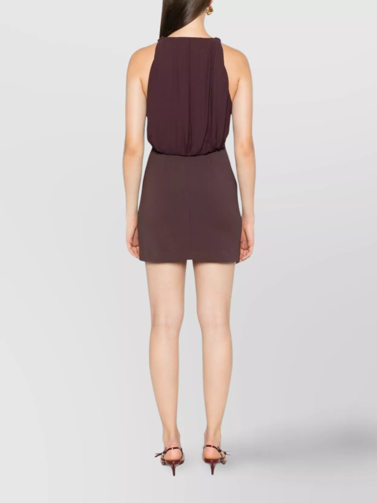 Elisabetta Franchi Buttoned Chain Mini Dress