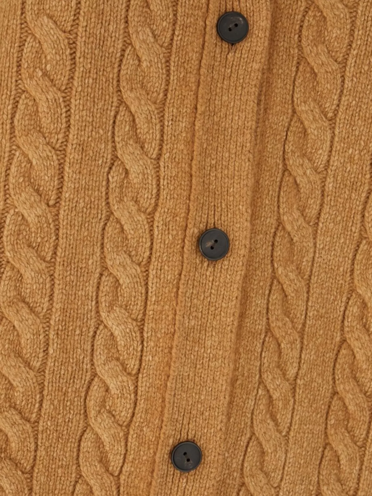 The Row Wool Cardigan With Crew Neck And Cable Knit In Brown