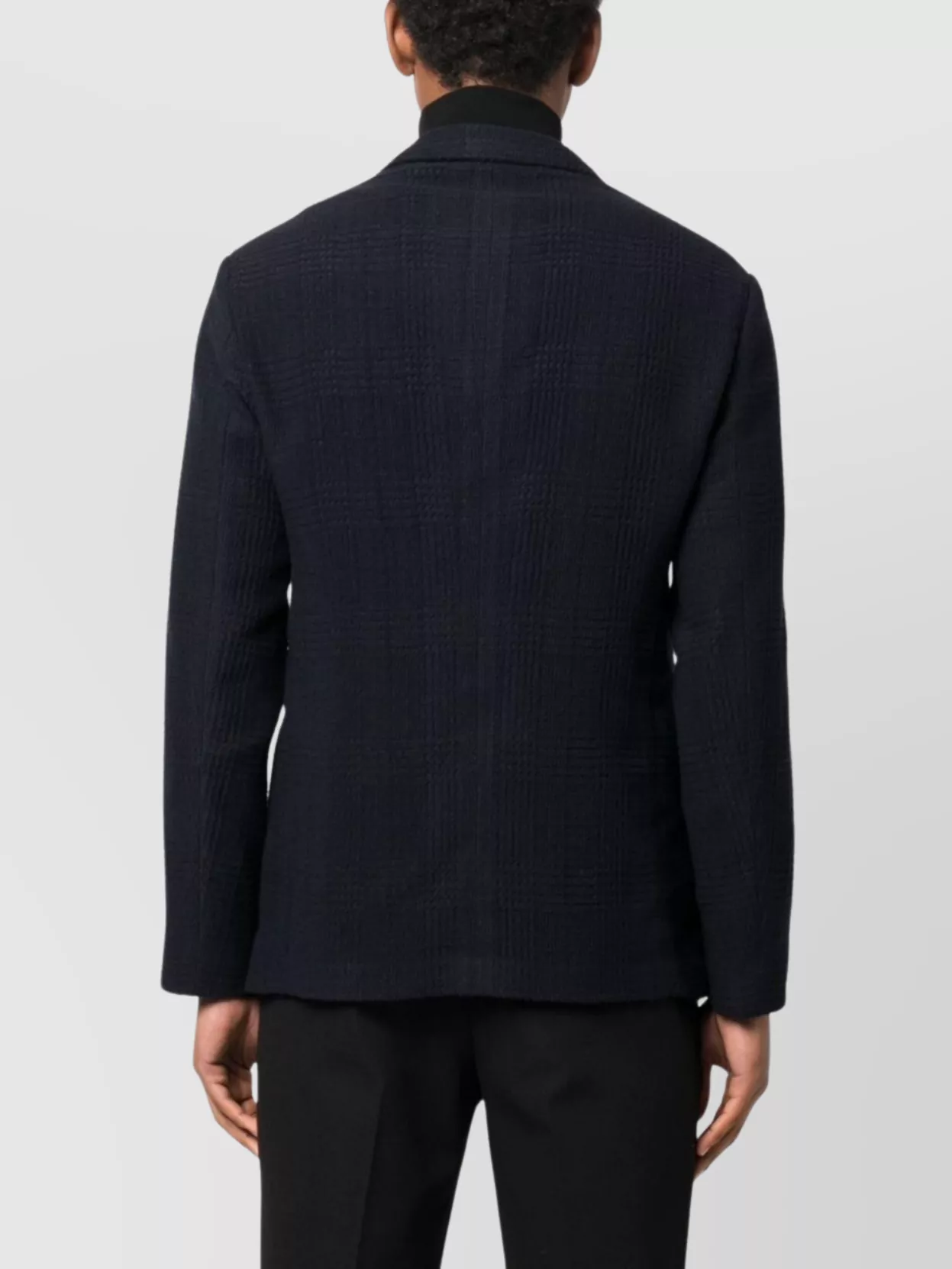 Emporio Armani Textured Finish Suit Jacket With Front Pockets