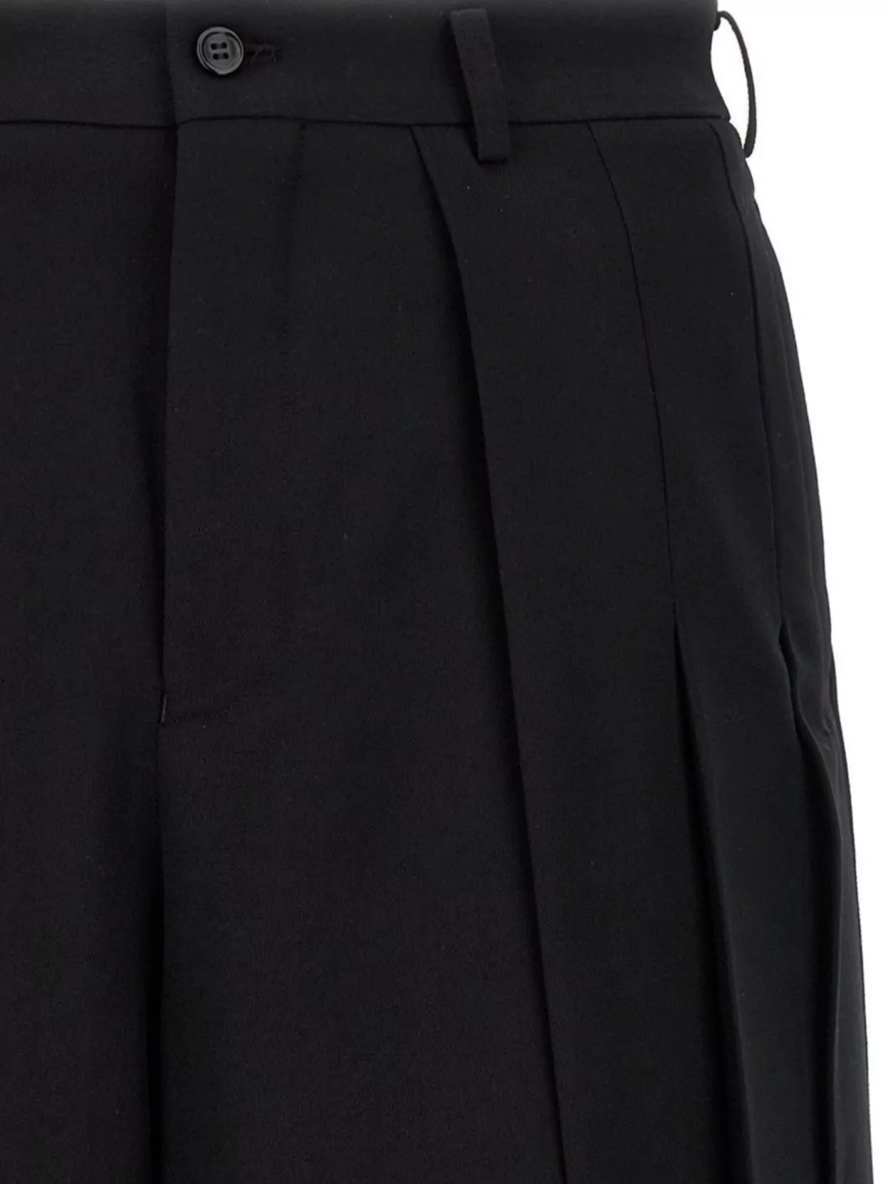 Comme Des Garçons Bermuda Shorts With Pleated Design And Pockets