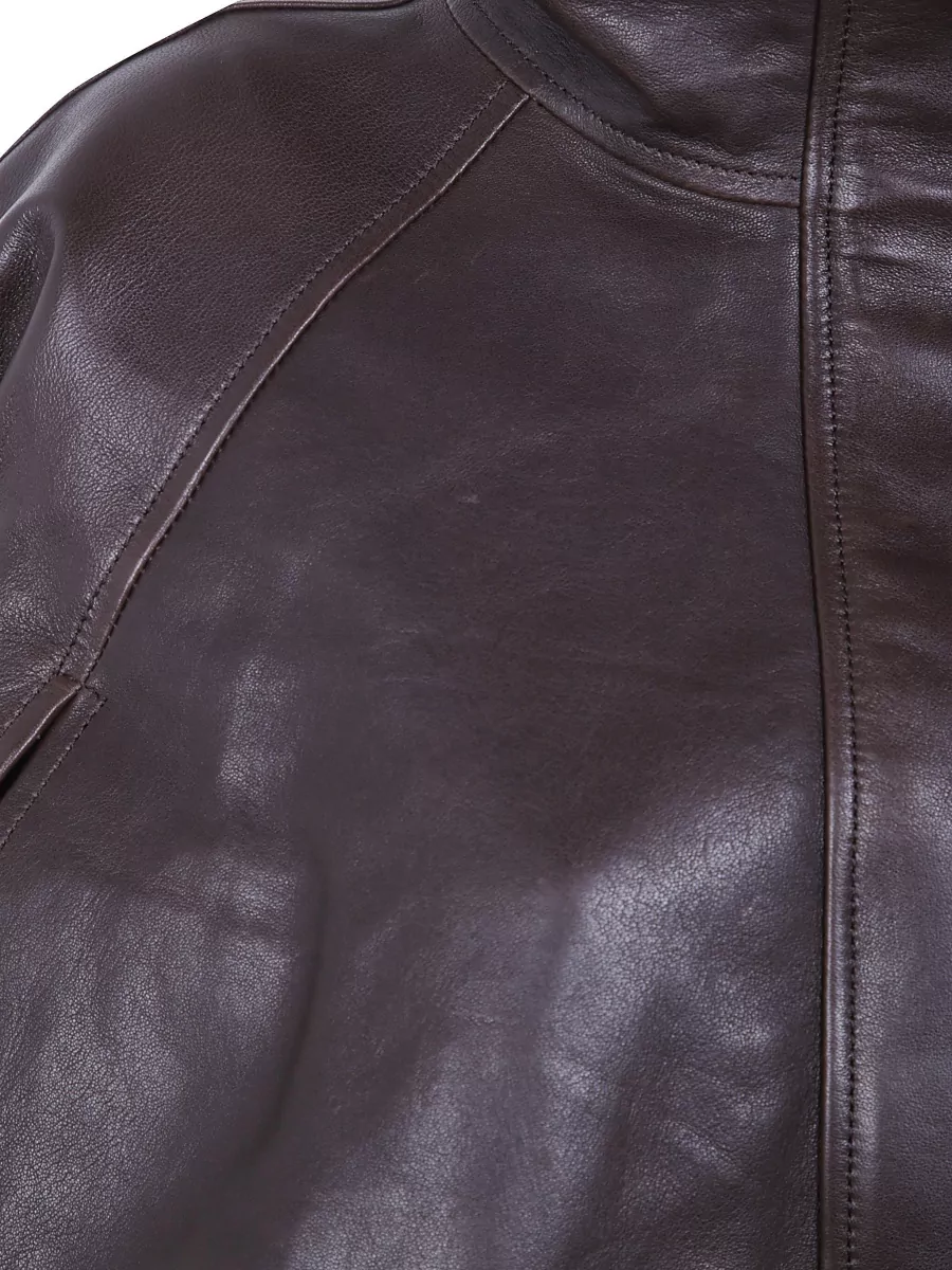 Simkhai Lamb Leather Cape Jacket