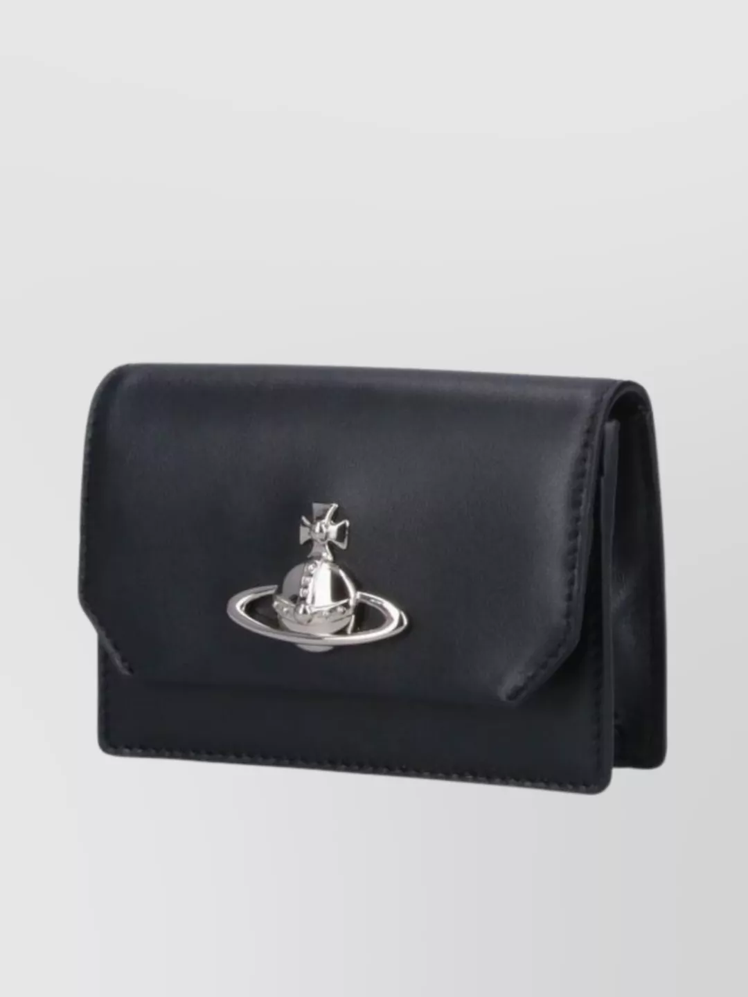 VIVIENNE WESTWOOD LOGO SNAP BUTTON CARDHOLDER WALLET