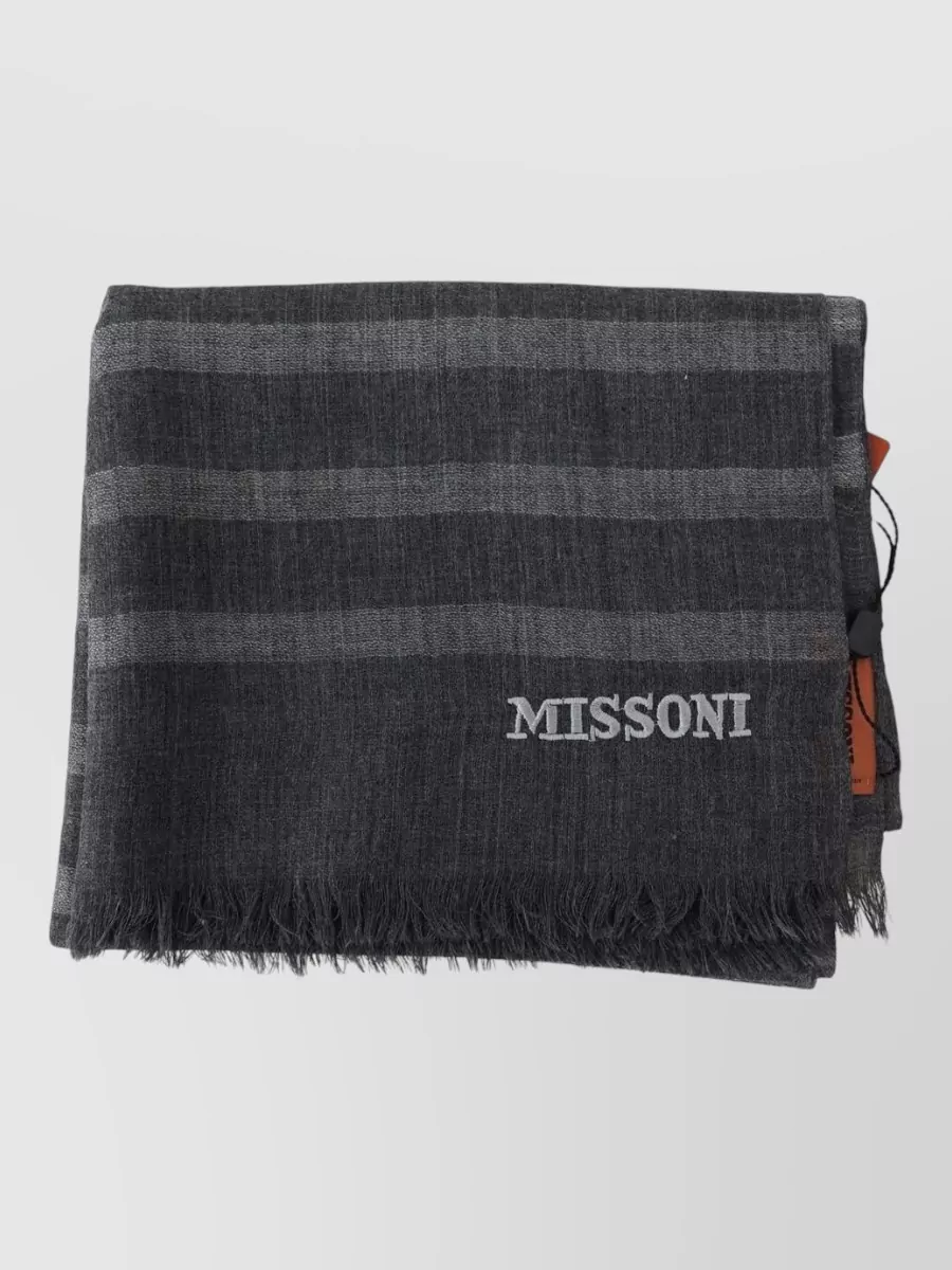 Missoni striped wool scarf