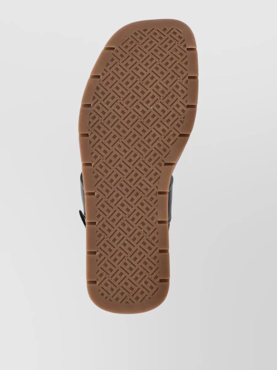 Hogan Leather Ankle-Strap Sandals
