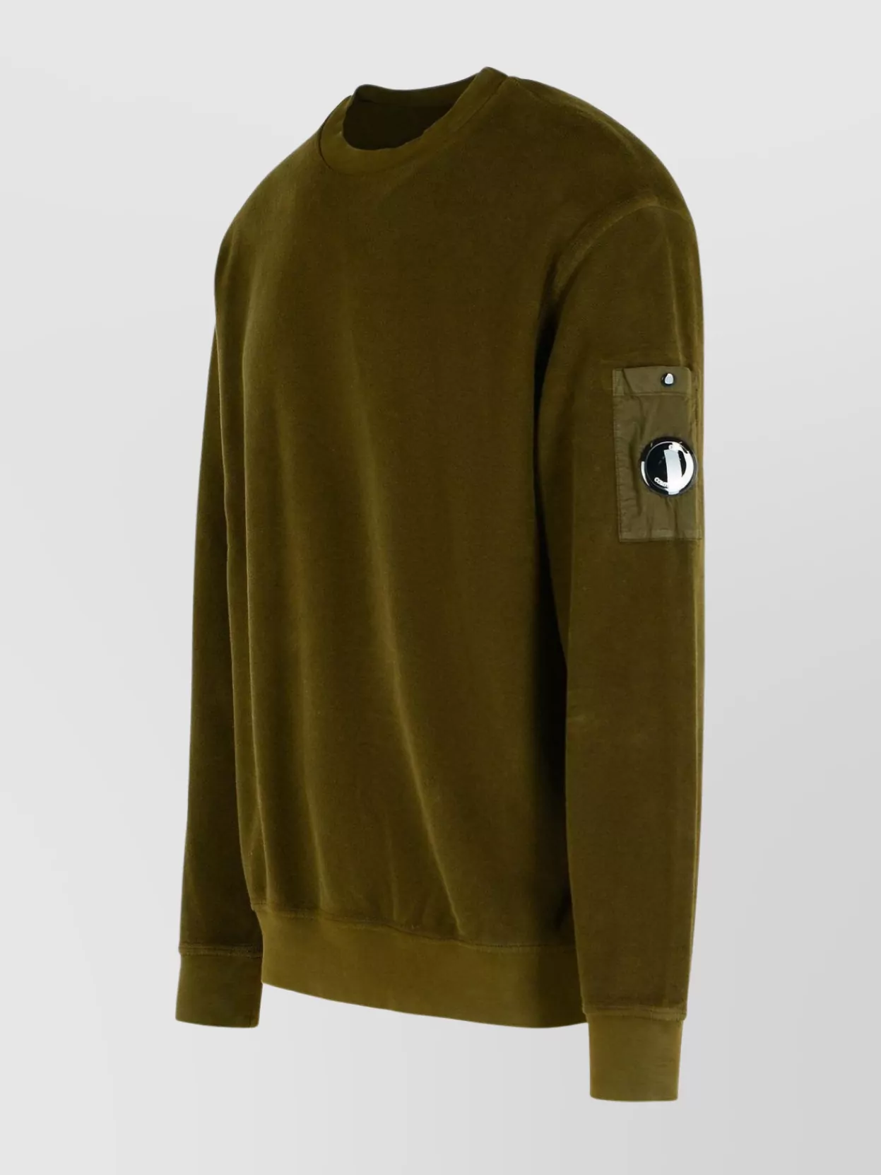 C.p. Company Military Cotton Sweater Featuring Arm Pocket