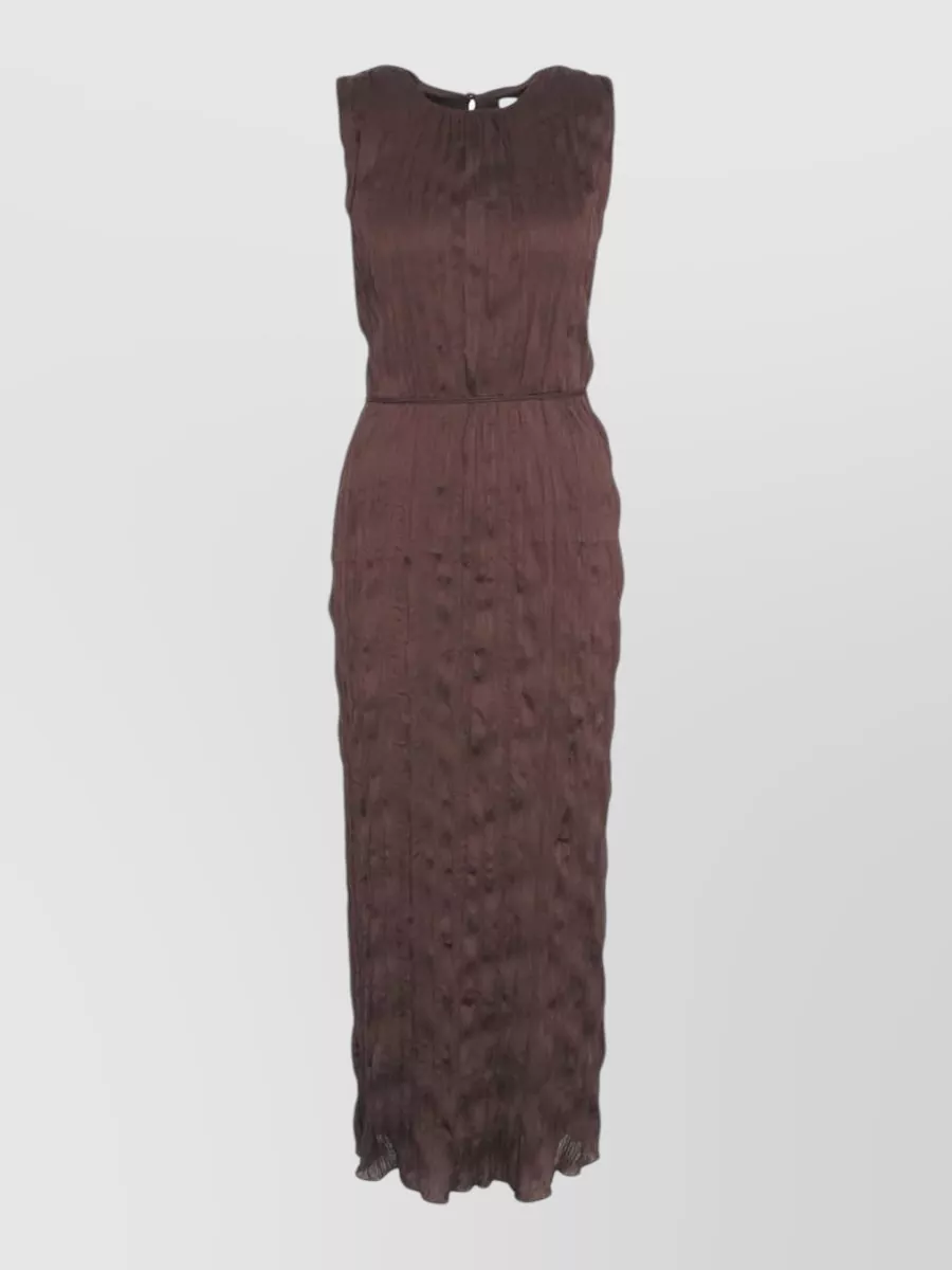 Staud Pleated sleeveless maxi dress