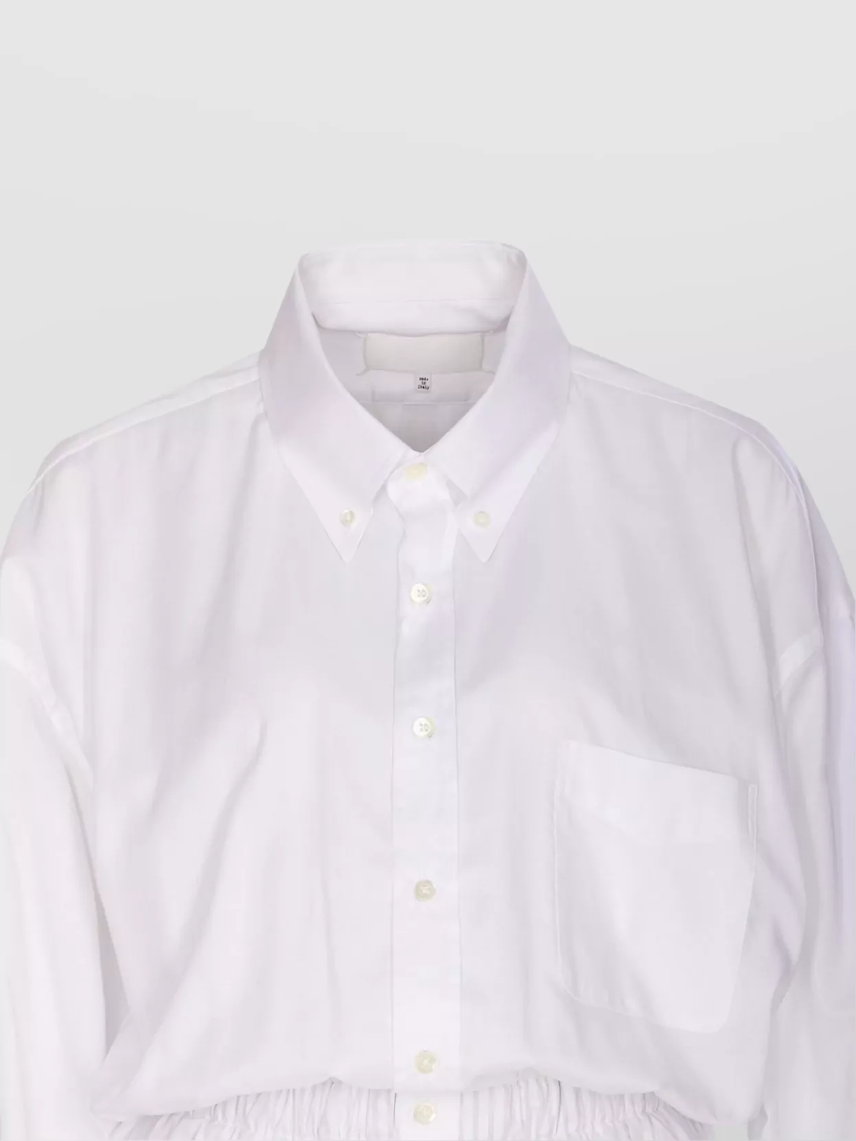 Maison Margiela Striped Long Sleeve Shirt Jumpsuit