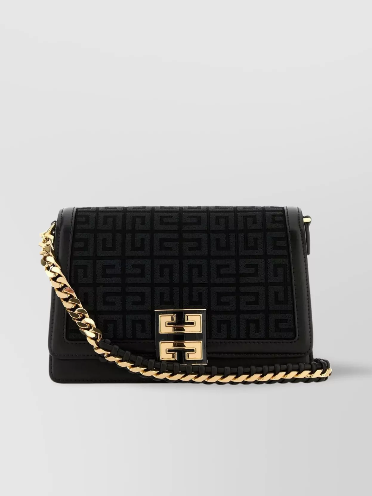 Shop Givenchy Canvas 4g Multicarry Shoulder Bag With Embroidery In Black