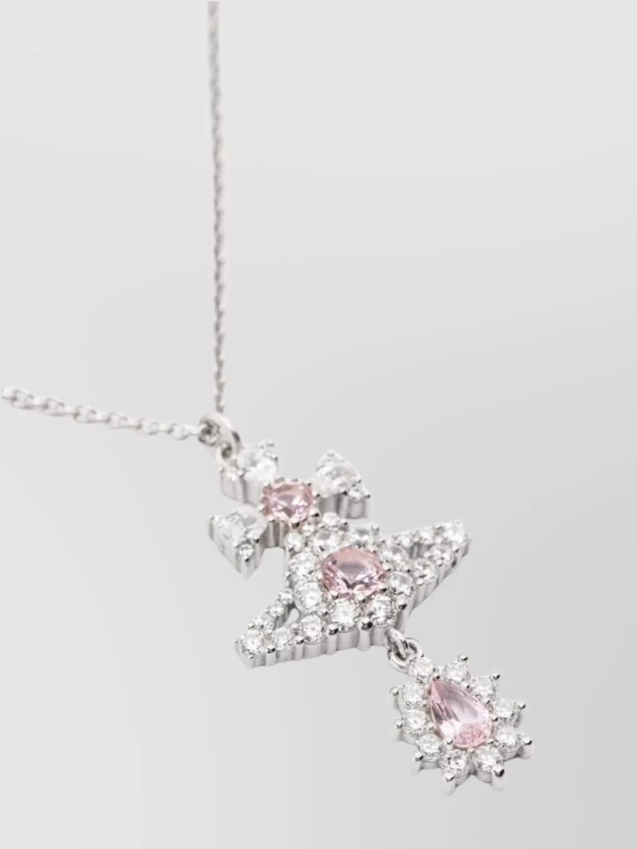 Vivienne Westwood Chain Necklace With Gemstone Pendant Design