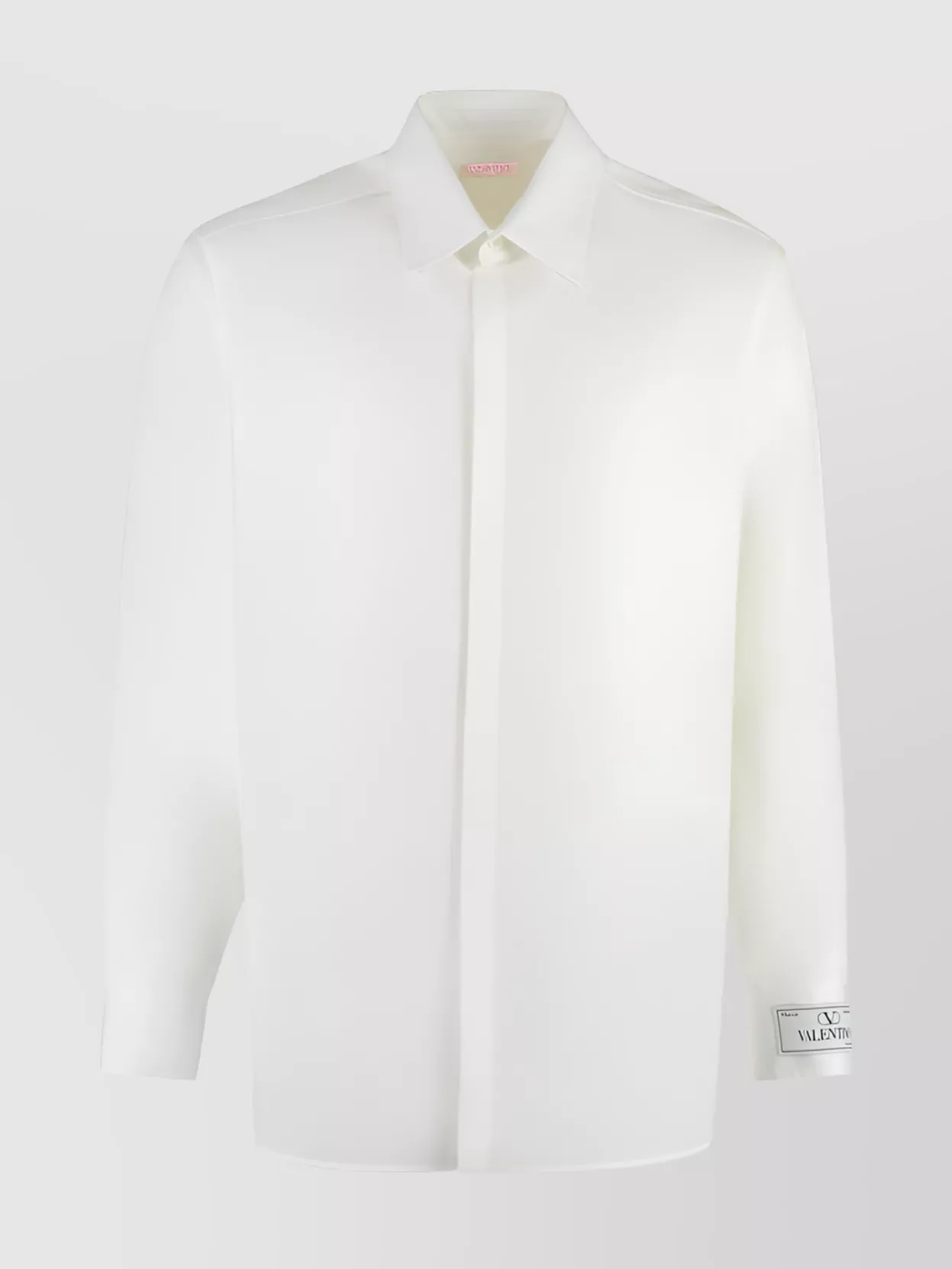 Shop Valentino Versatile Point Collar Shirt In White