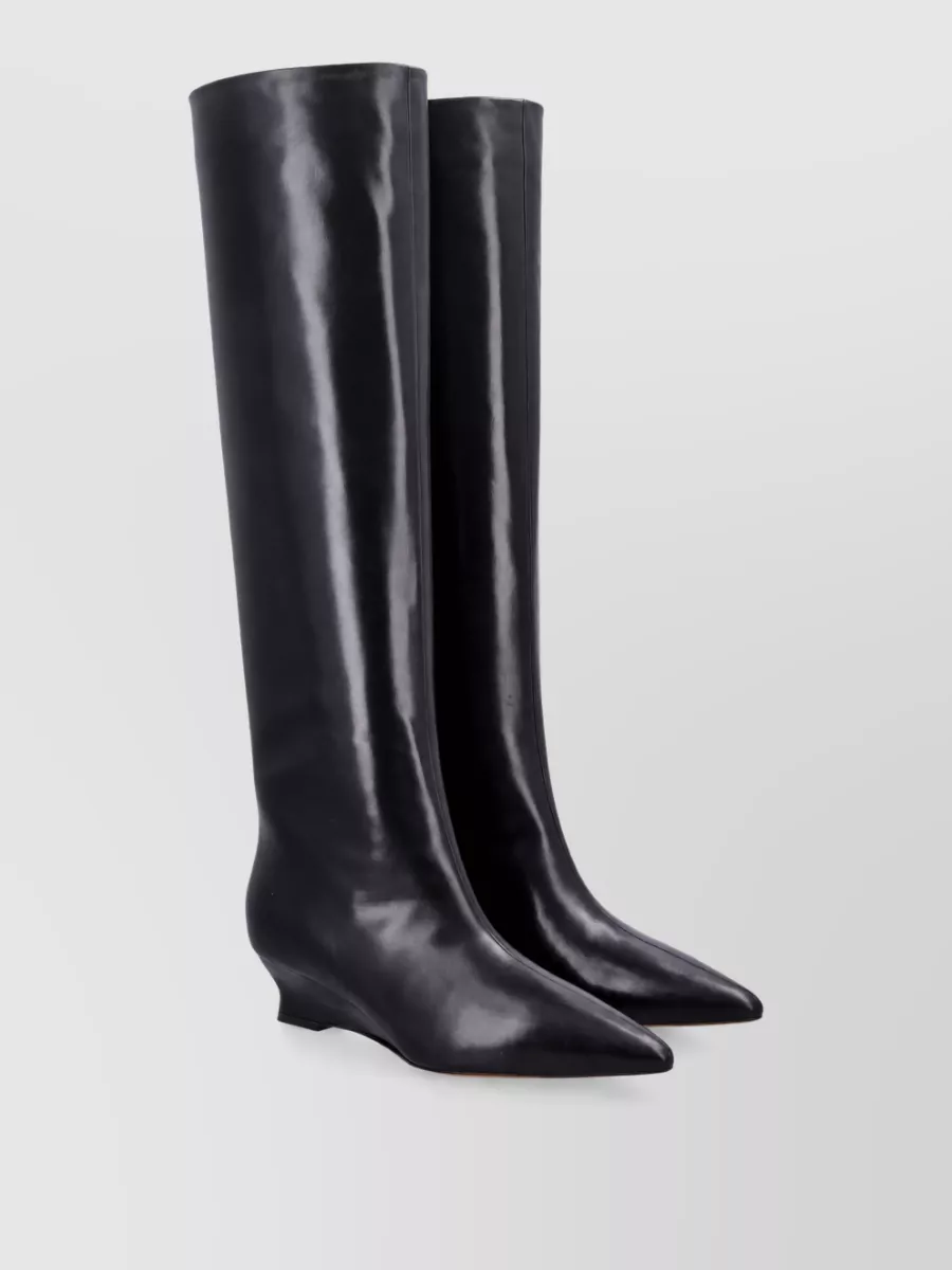 Le Monde Beryl leather tall boots