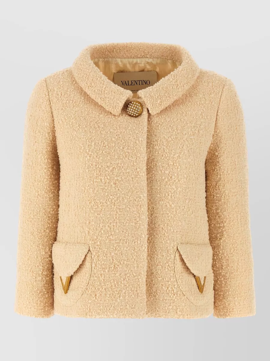 Valentino Garavani Tweed single-breasted coat