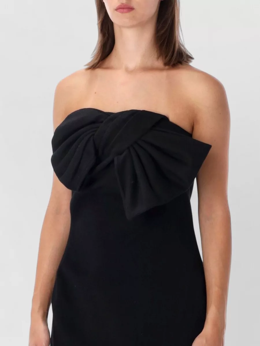 7 For All Mankind Wool Cashmere Strapless Mini Dress