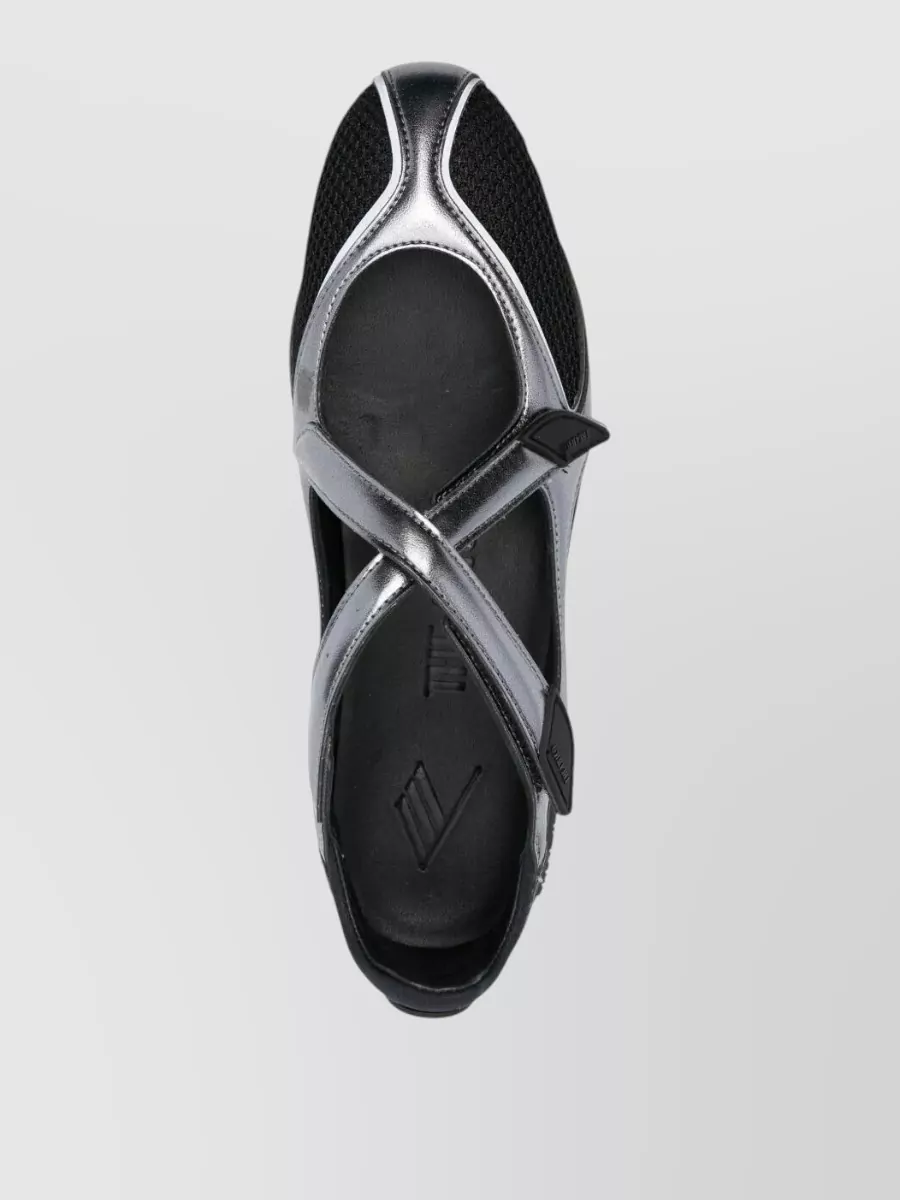 The Attico Leather Slip-On Ballerina Flats
