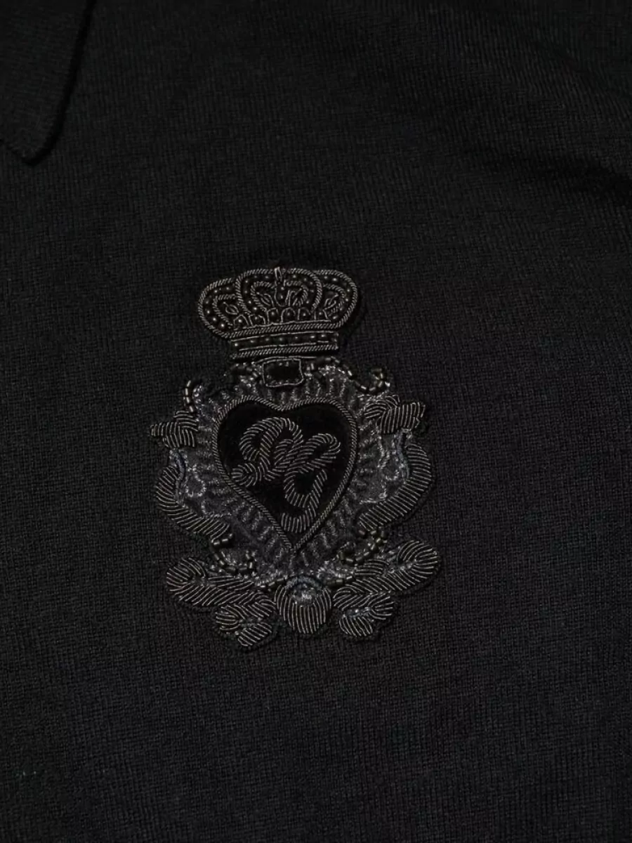 Dolce&Gabbana Cashmere Long-Sleeve Polo Shirt