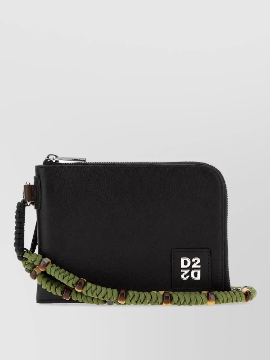 Dsquared2 calf leather clutch bag