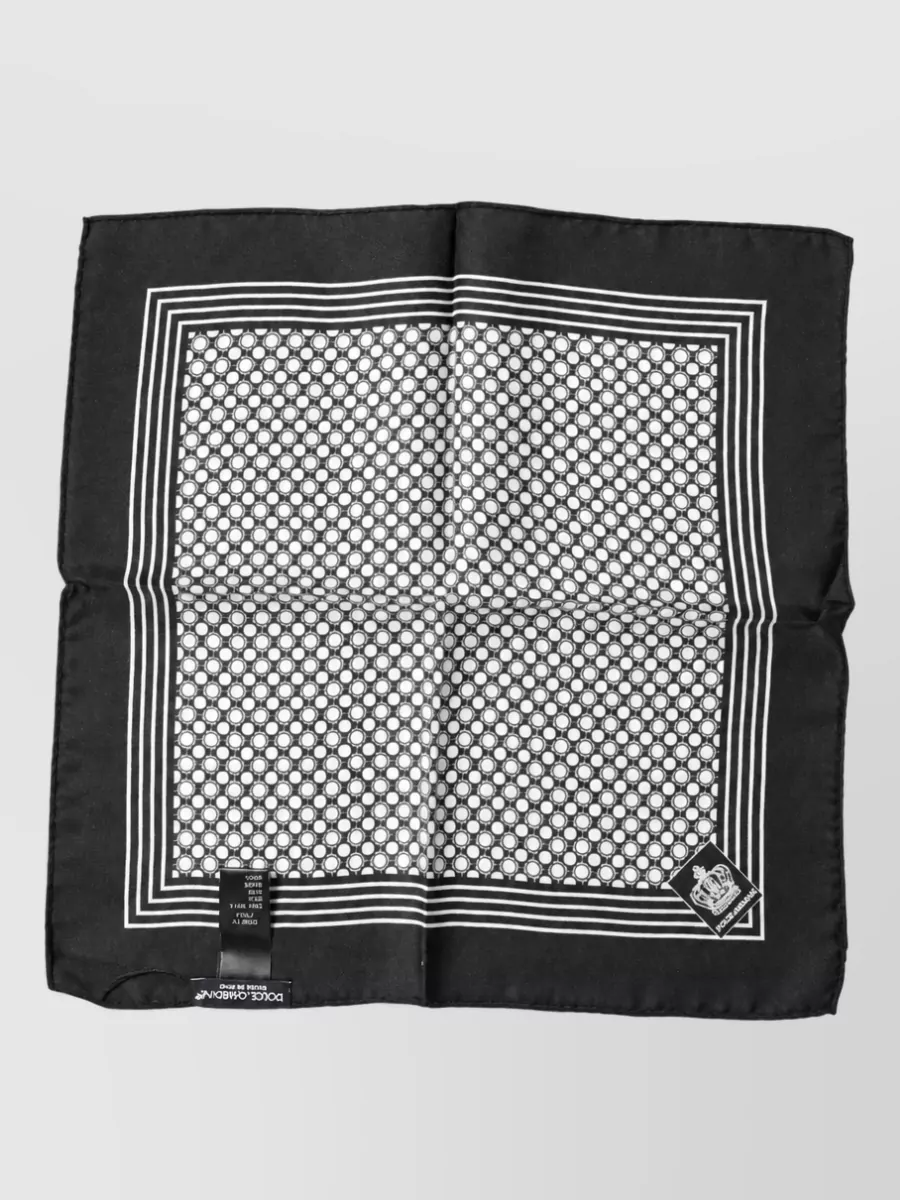 Dolce&Gabbana silk polka-dot square scarf