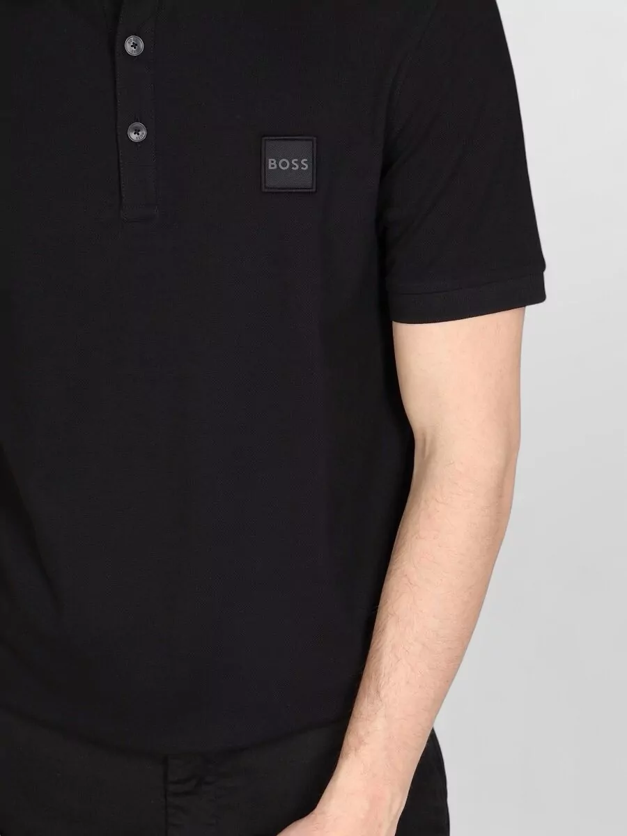 Boss Logo Patch Polo Shirt Short Sleeves