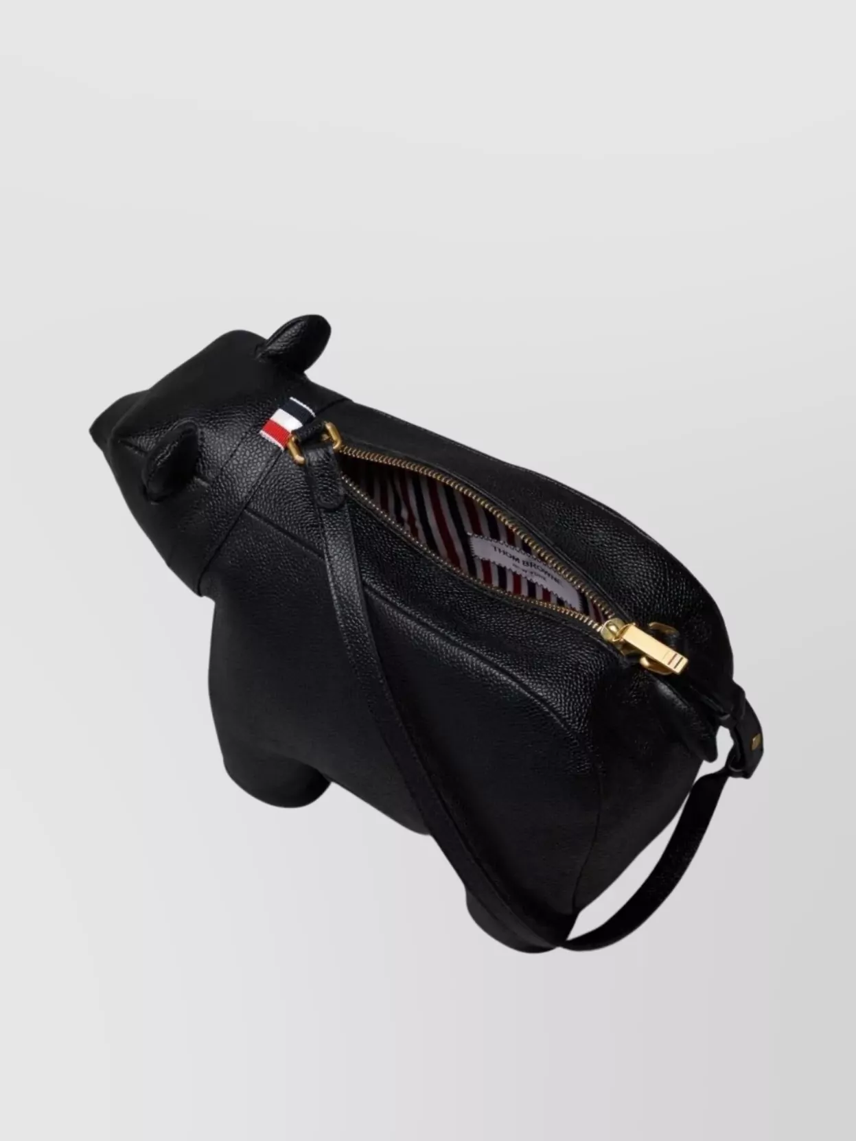 Thom Browne Bear Baguette Bag Pebble Grain Leather
